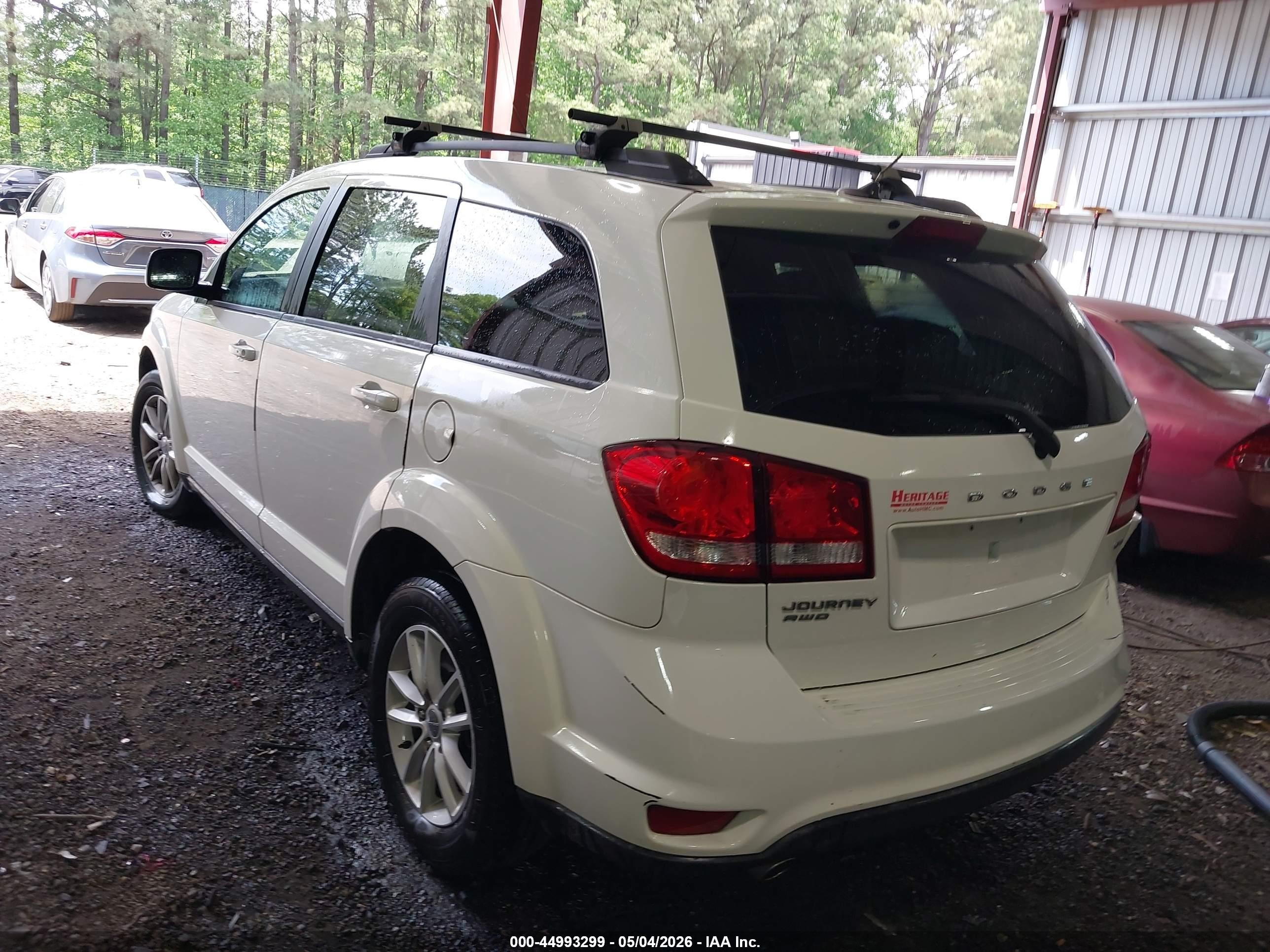 2013 Dodge Journey Sxt White vin: 3C4PDDBG3DT592412