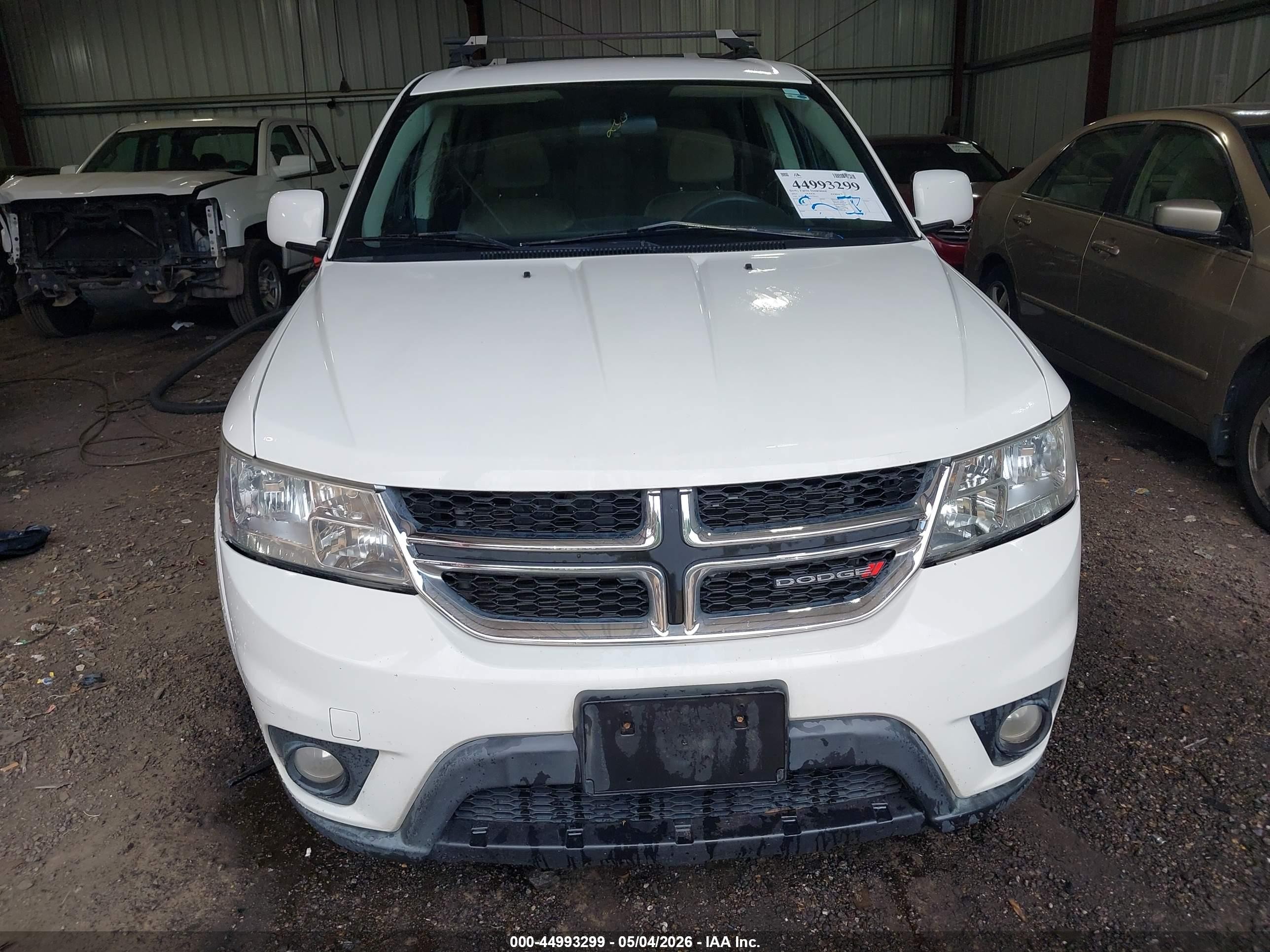 2013 Dodge Journey Sxt White vin: 3C4PDDBG3DT592412