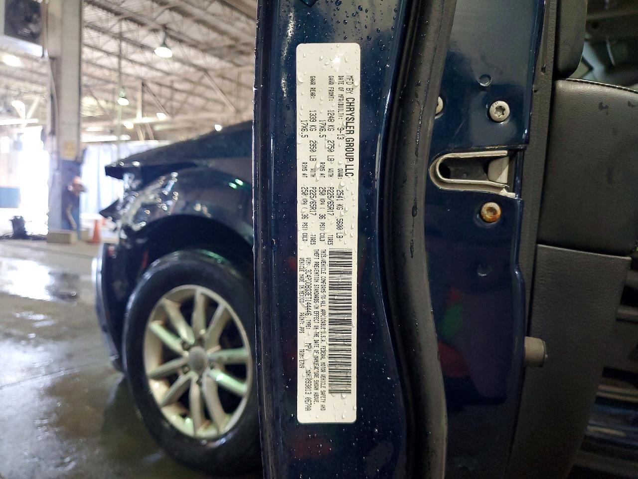 2014 Dodge Journey Sxt Синий vin: 3C4PDDBG3ET144446