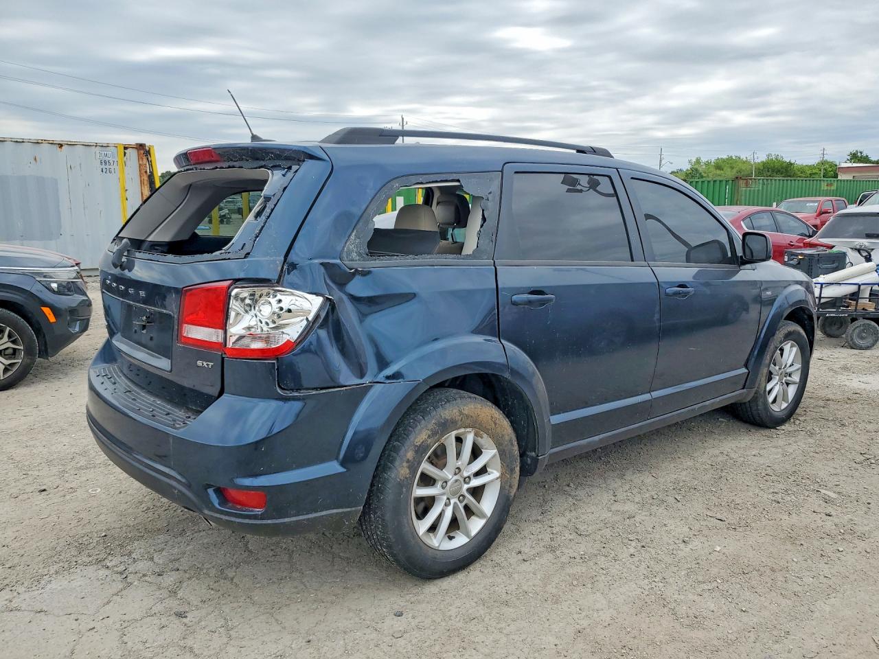2014 Dodge Journey Sxt Blue vin: 3C4PDDBG3ET192917