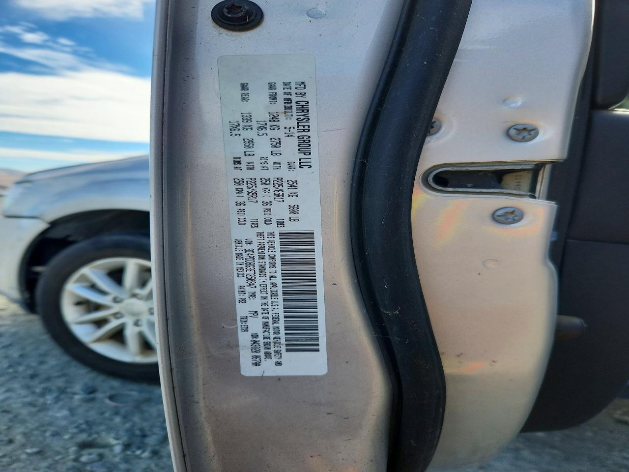 2014 Dodge Journey Sxt Silver vin: 3C4PDDBG3ET250847