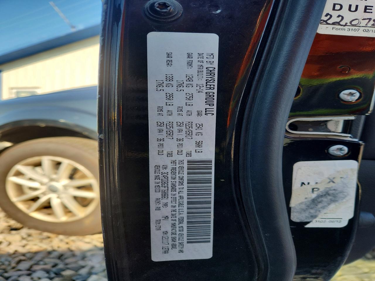 2015 Dodge Journey Sxt Черный vin: 3C4PDDBG3FT608661