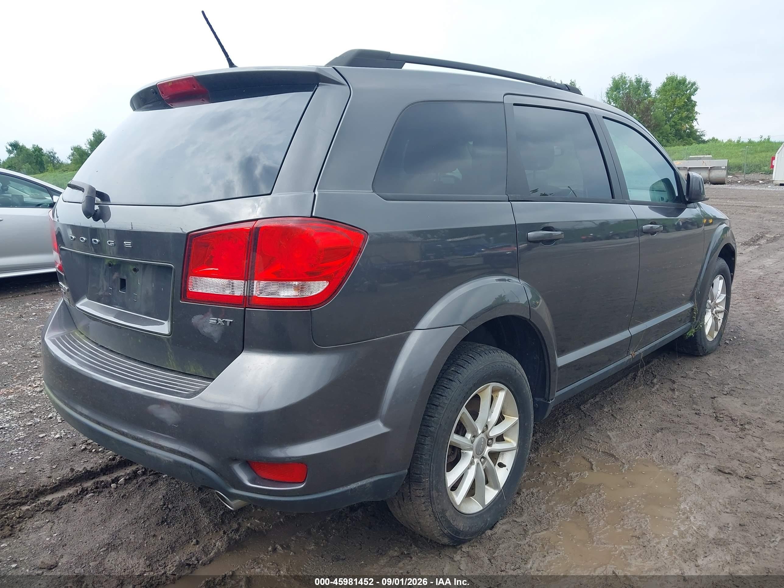 2015 Dodge Journey Sxt Gray vin: 3C4PDDBG3FT618963