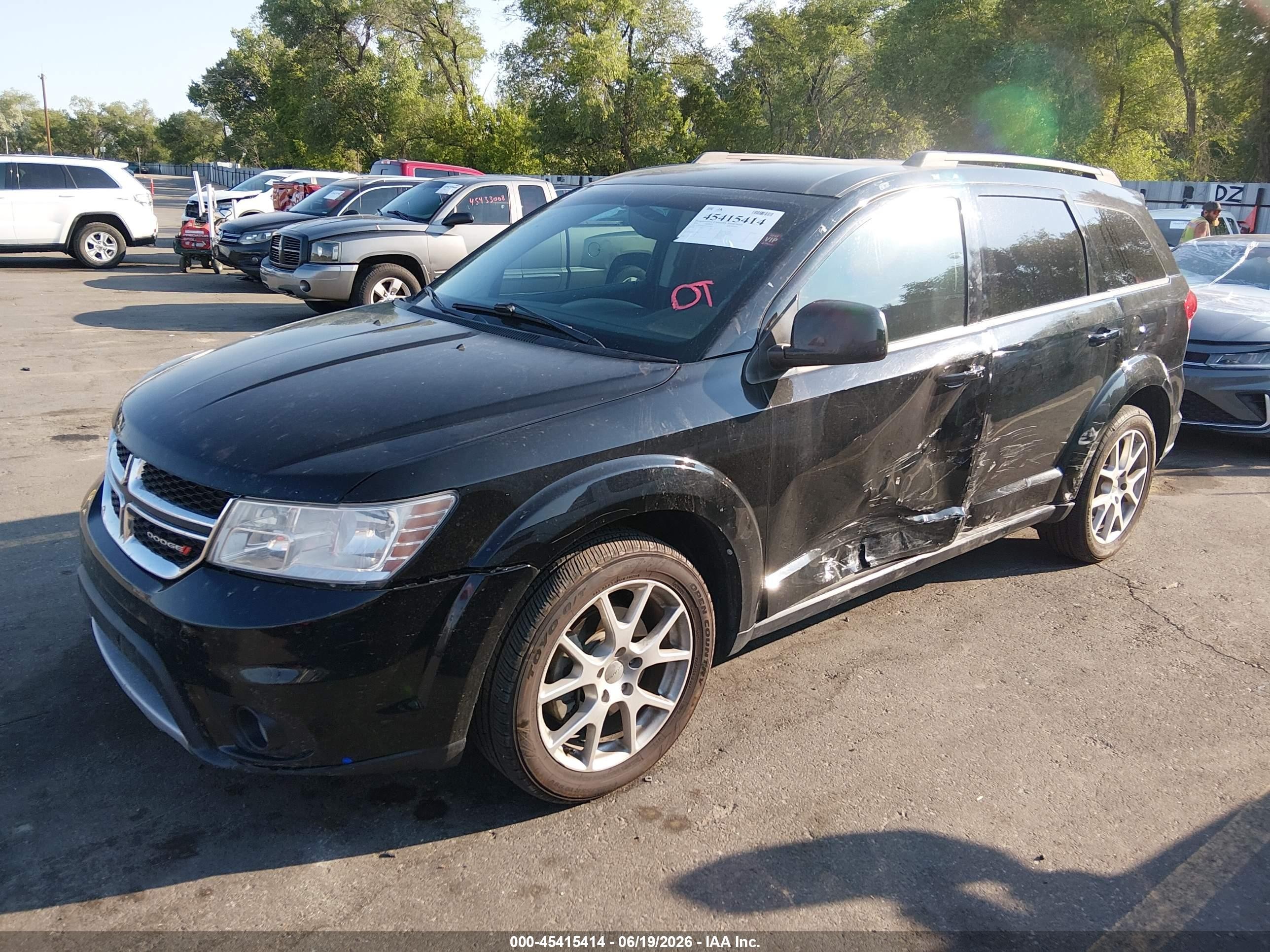 2015 Dodge Journey Sxt Black vin: 3C4PDDBG3FT676085