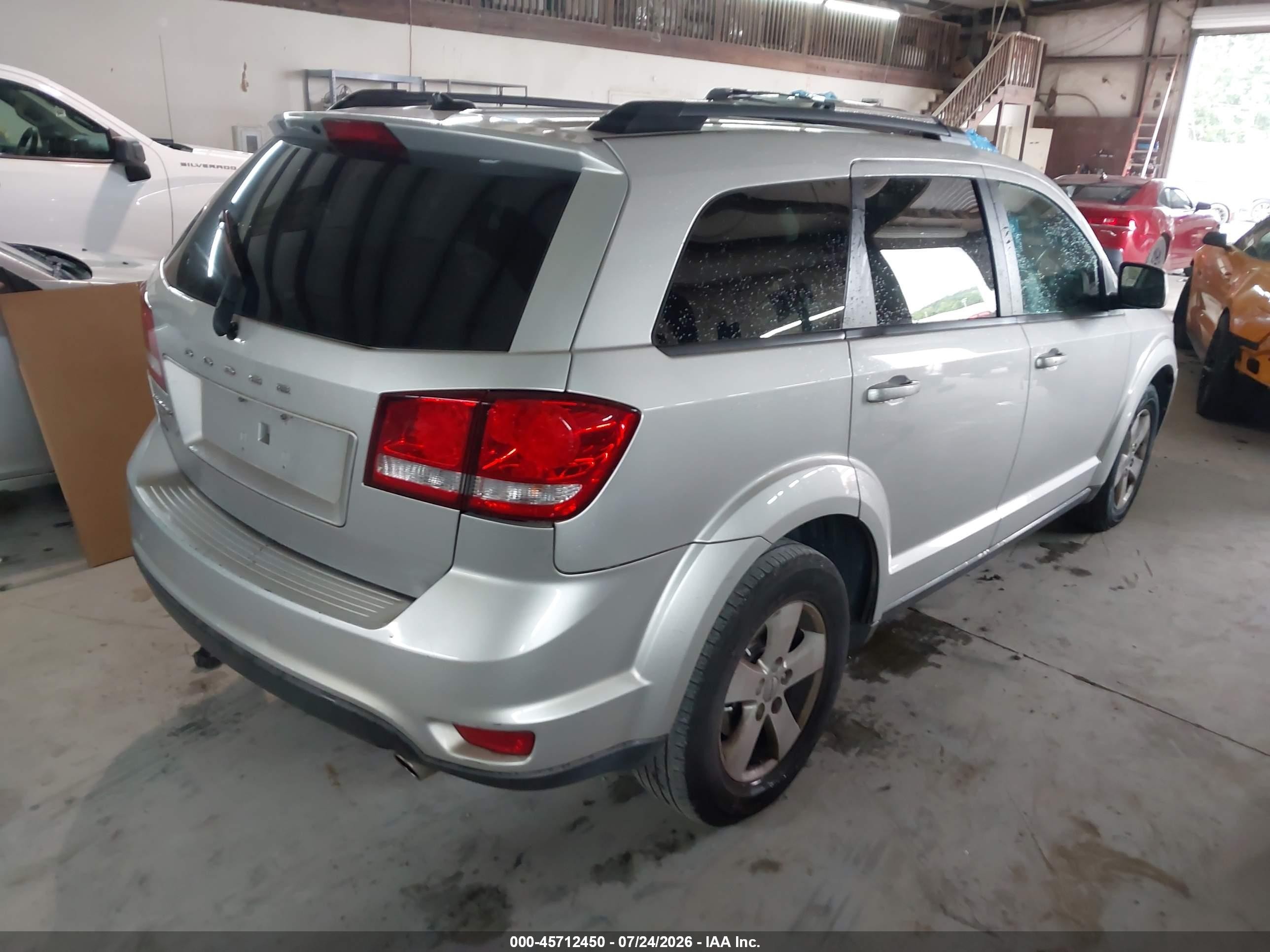 2012 Dodge Journey Sxt Silver vin: 3C4PDDBG4CT154884