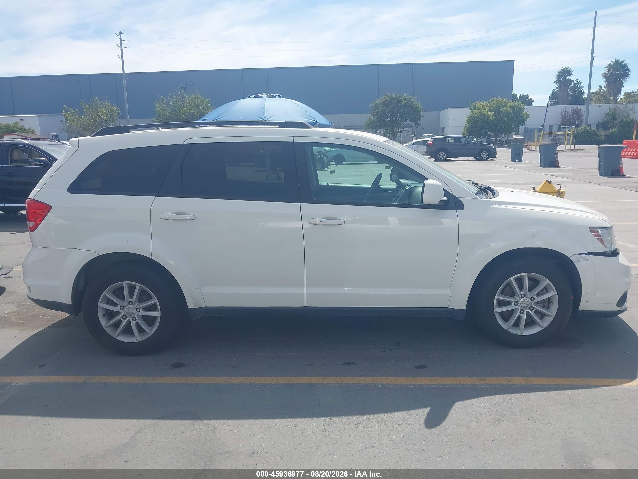 2013 Dodge Journey Sxt White vin: 3C4PDDBG4DT685388