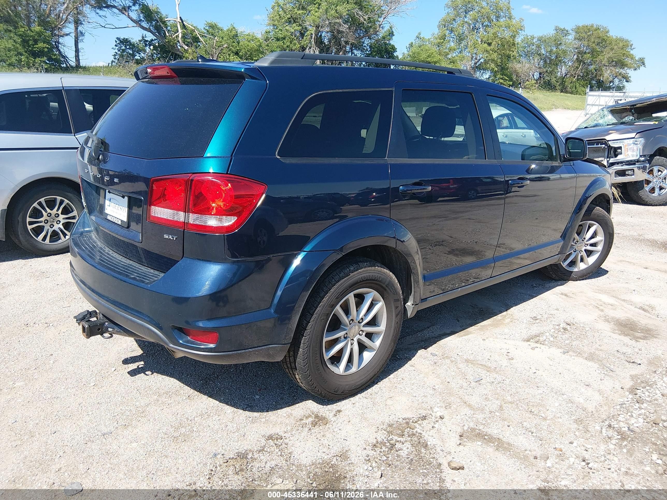 2014 Dodge Journey Sxt Blue vin: 3C4PDDBG4ET102903