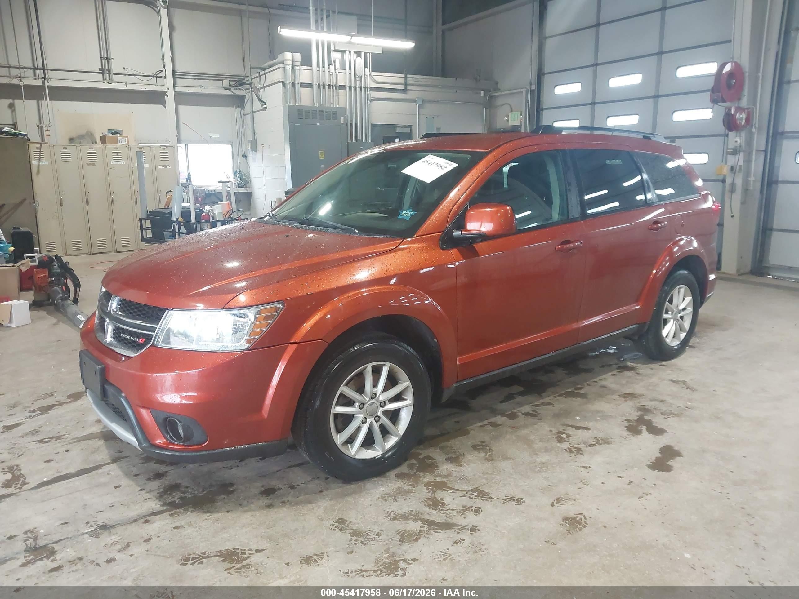2014 Dodge Journey Sxt Orange vin: 3C4PDDBG4ET112928