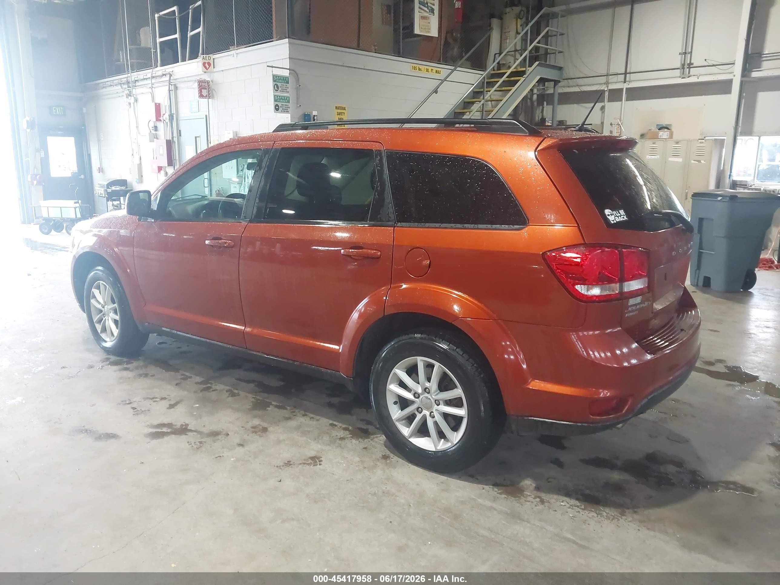 2014 Dodge Journey Sxt Orange vin: 3C4PDDBG4ET112928
