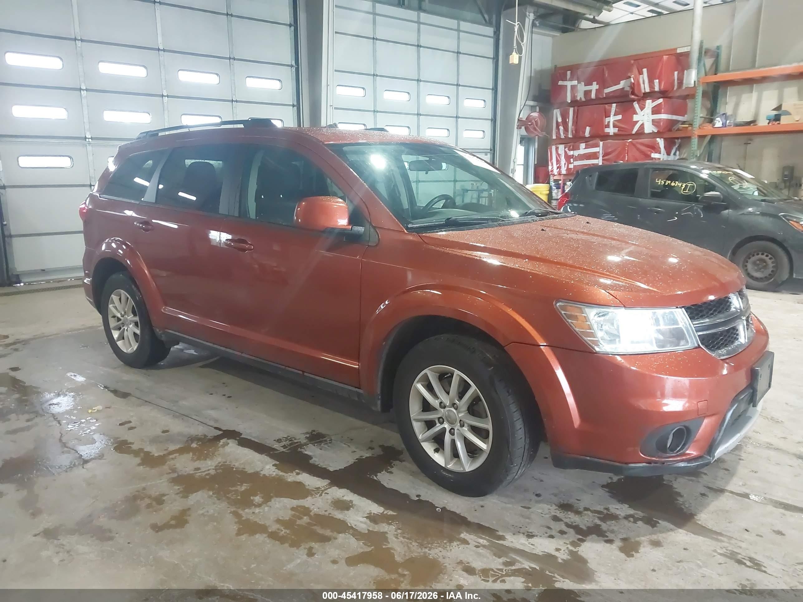 2014 Dodge Journey Sxt Orange vin: 3C4PDDBG4ET112928