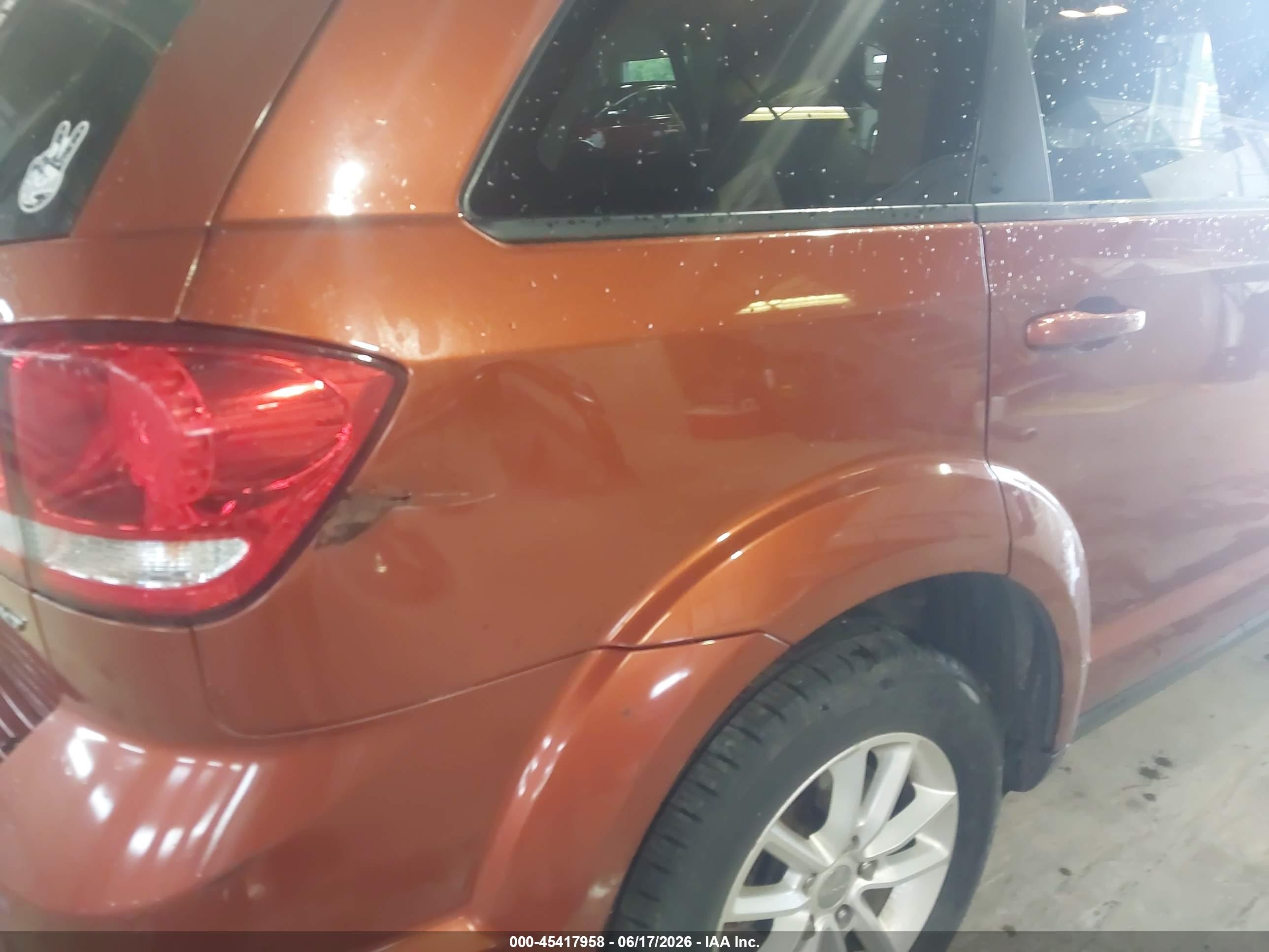 2014 Dodge Journey Sxt Orange vin: 3C4PDDBG4ET112928