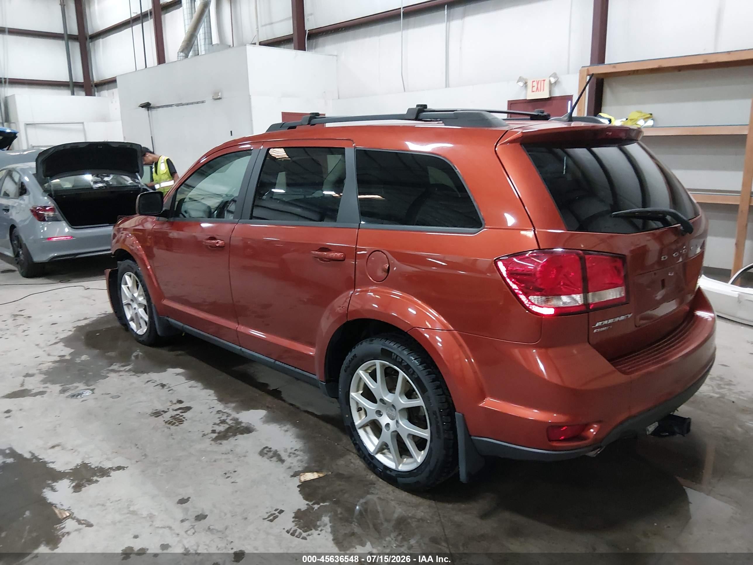 2014 Dodge Journey Sxt Orange vin: 3C4PDDBG4ET142379