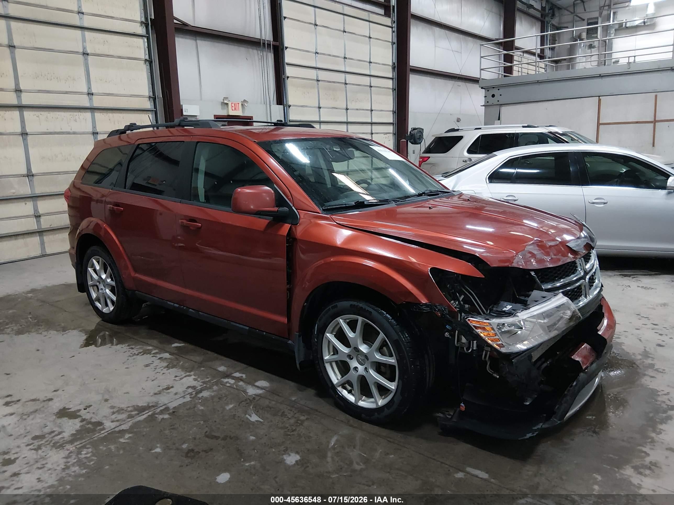 2014 Dodge Journey Sxt Orange vin: 3C4PDDBG4ET142379