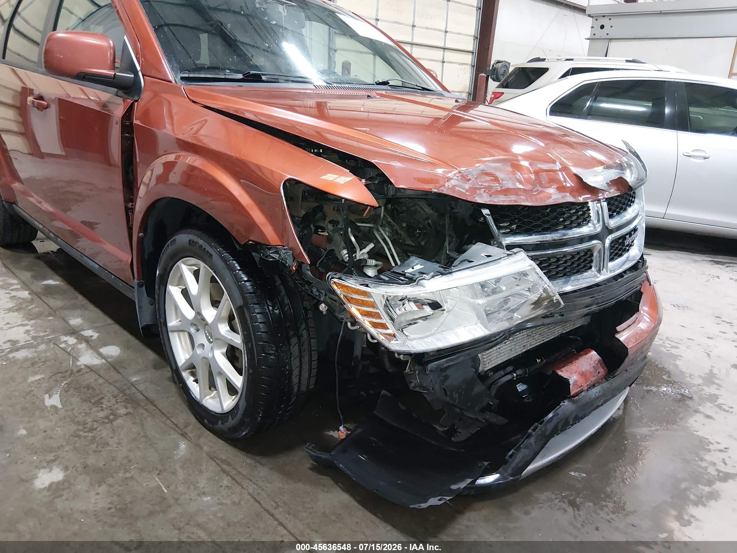 2014 Dodge Journey Sxt Orange vin: 3C4PDDBG4ET142379