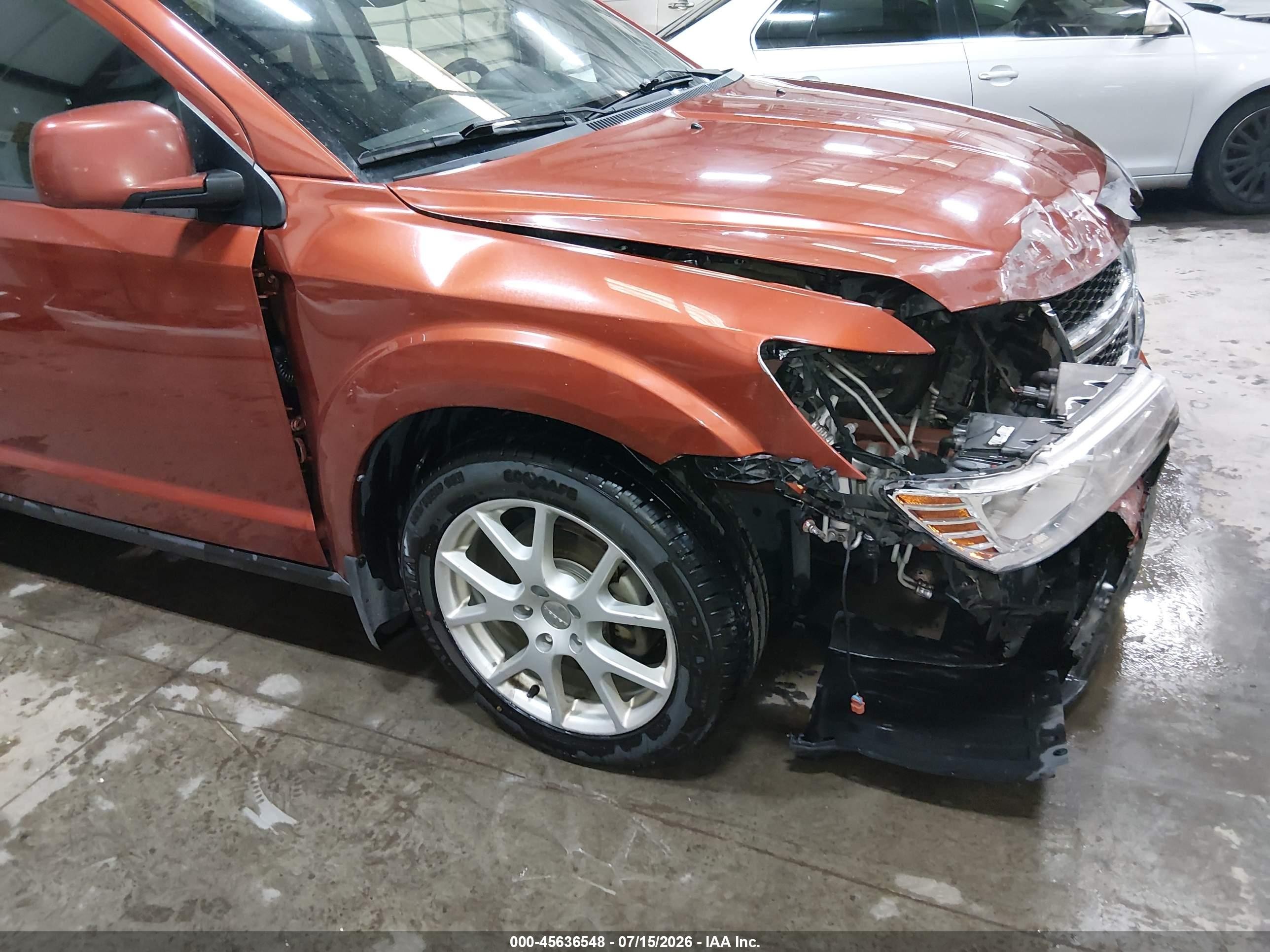 2014 Dodge Journey Sxt Orange vin: 3C4PDDBG4ET142379