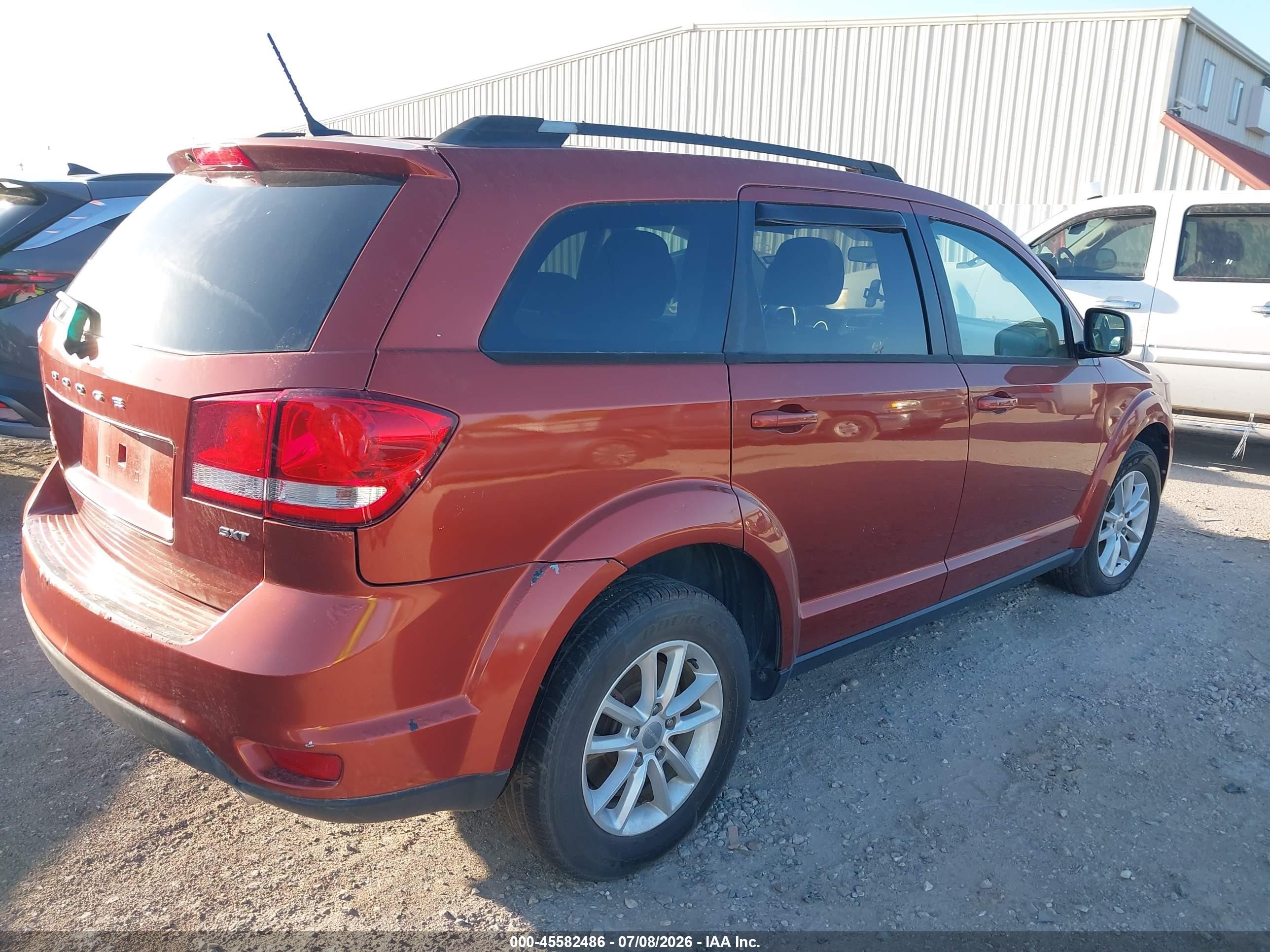 2014 Dodge Journey Sxt Оранжевый vin: 3C4PDDBG4ET212074