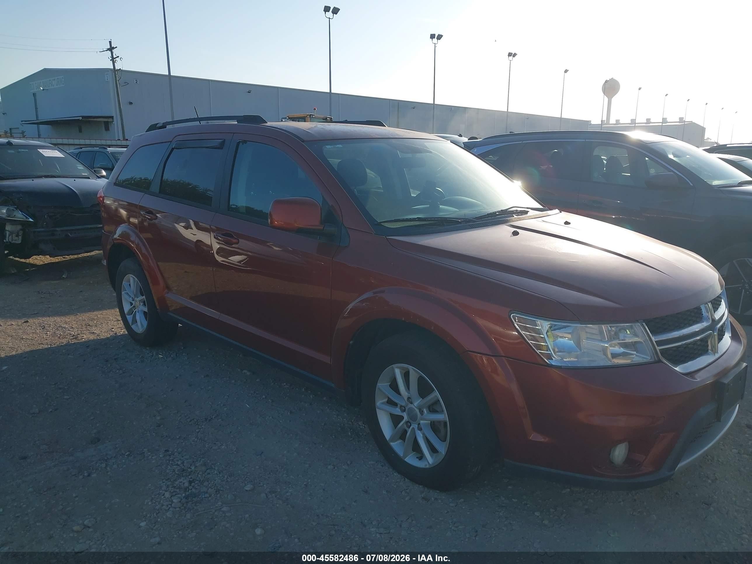 2014 Dodge Journey Sxt Оранжевый vin: 3C4PDDBG4ET212074