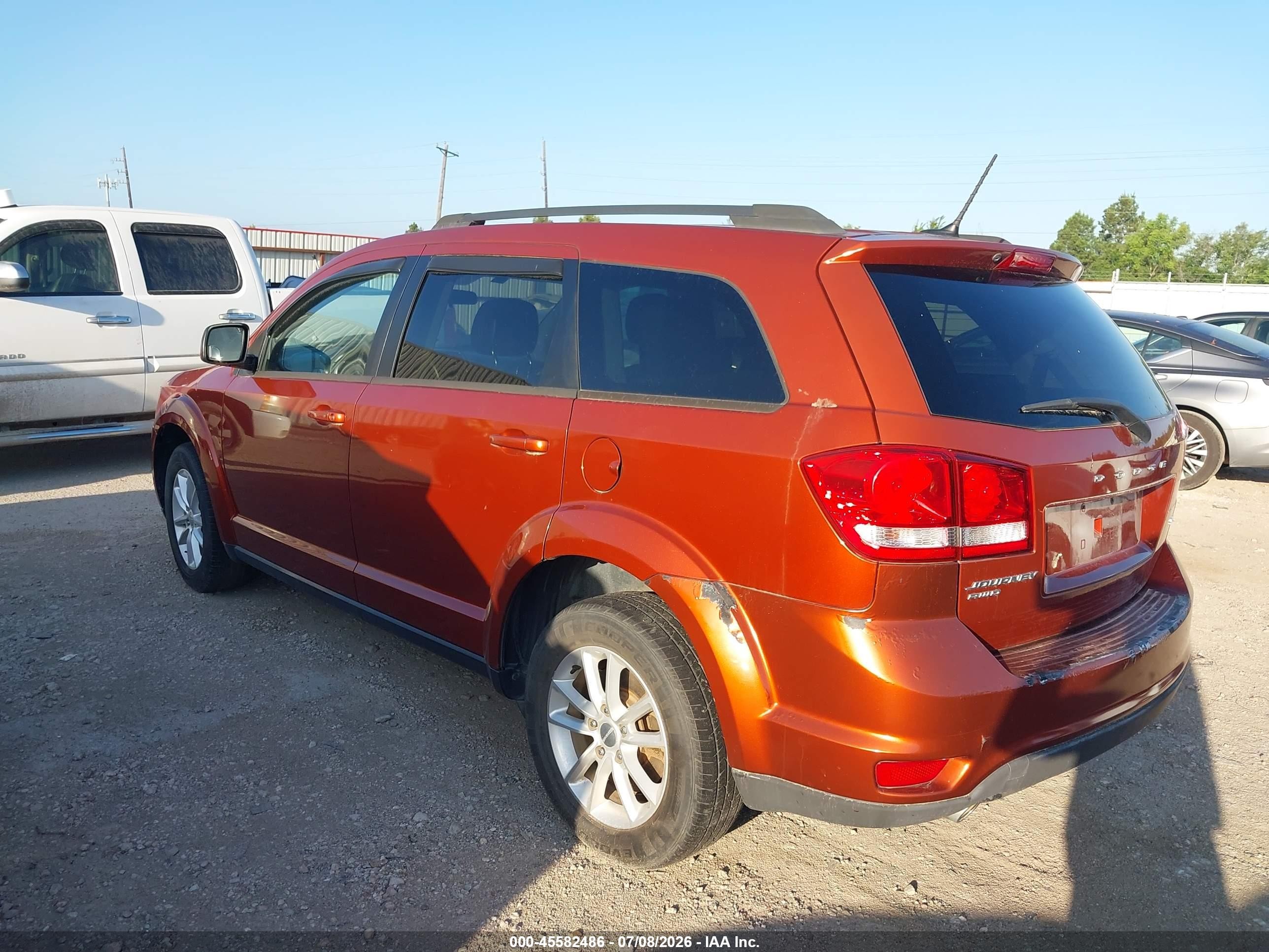2014 Dodge Journey Sxt Оранжевый vin: 3C4PDDBG4ET212074