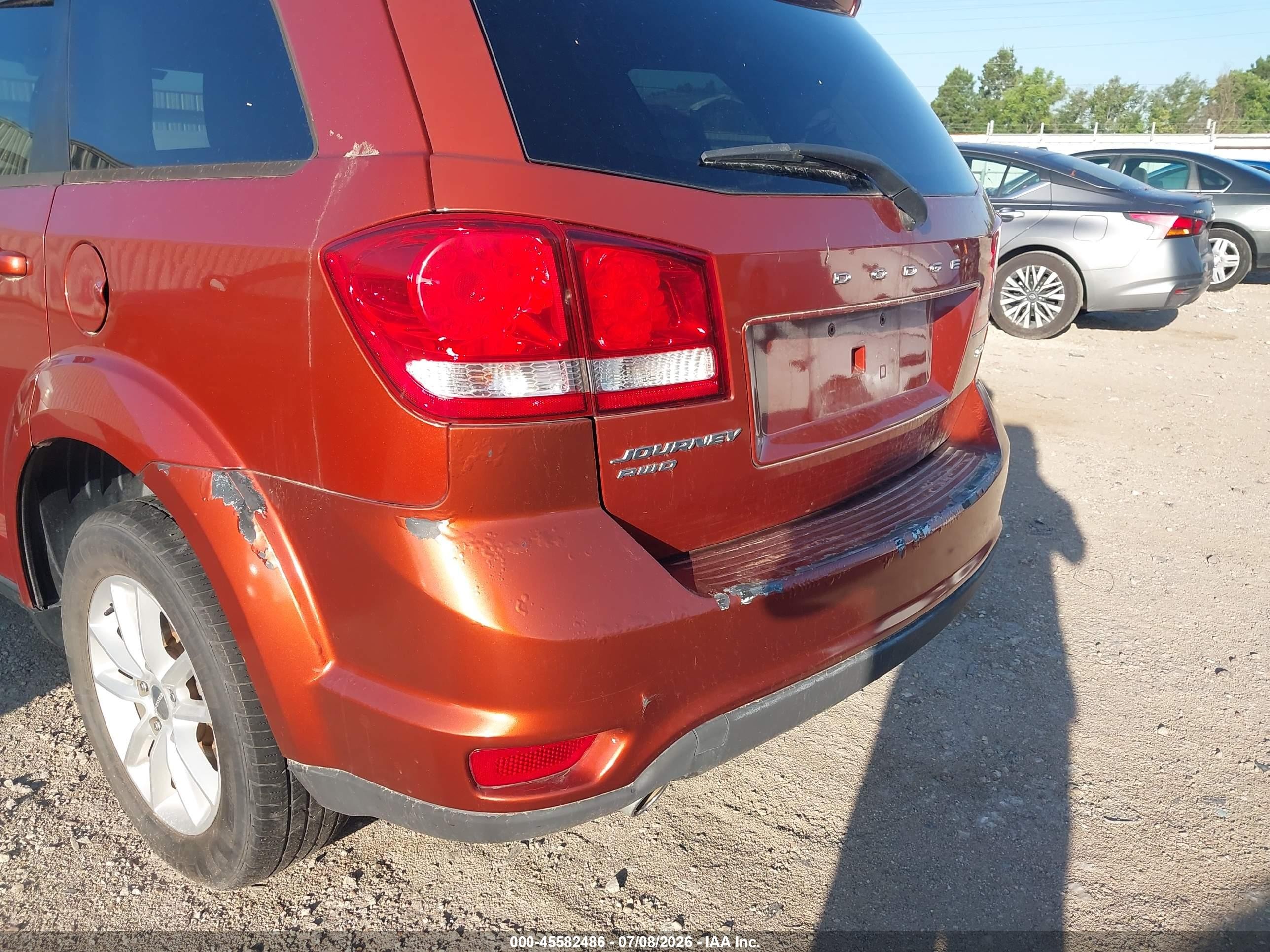 2014 Dodge Journey Sxt Оранжевый vin: 3C4PDDBG4ET212074