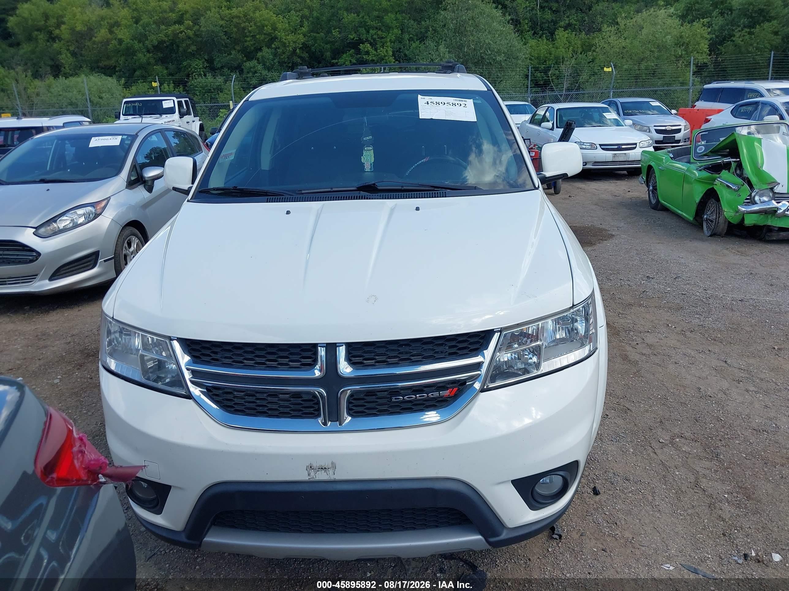 2014 Dodge Journey Sxt White vin: 3C4PDDBG4ET271030