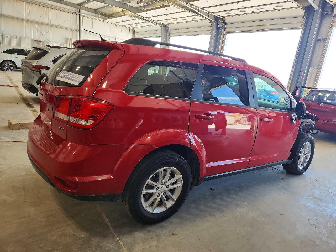 2014 Dodge Journey Sxt Red vin: 3C4PDDBG4ET290662