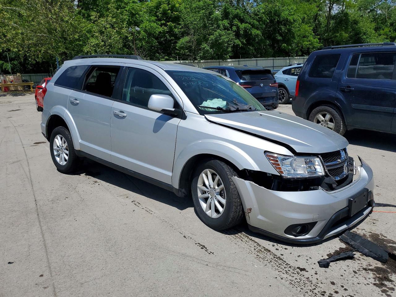 2014 Dodge Journey Sxt Silver vin: 3C4PDDBG4ET302289