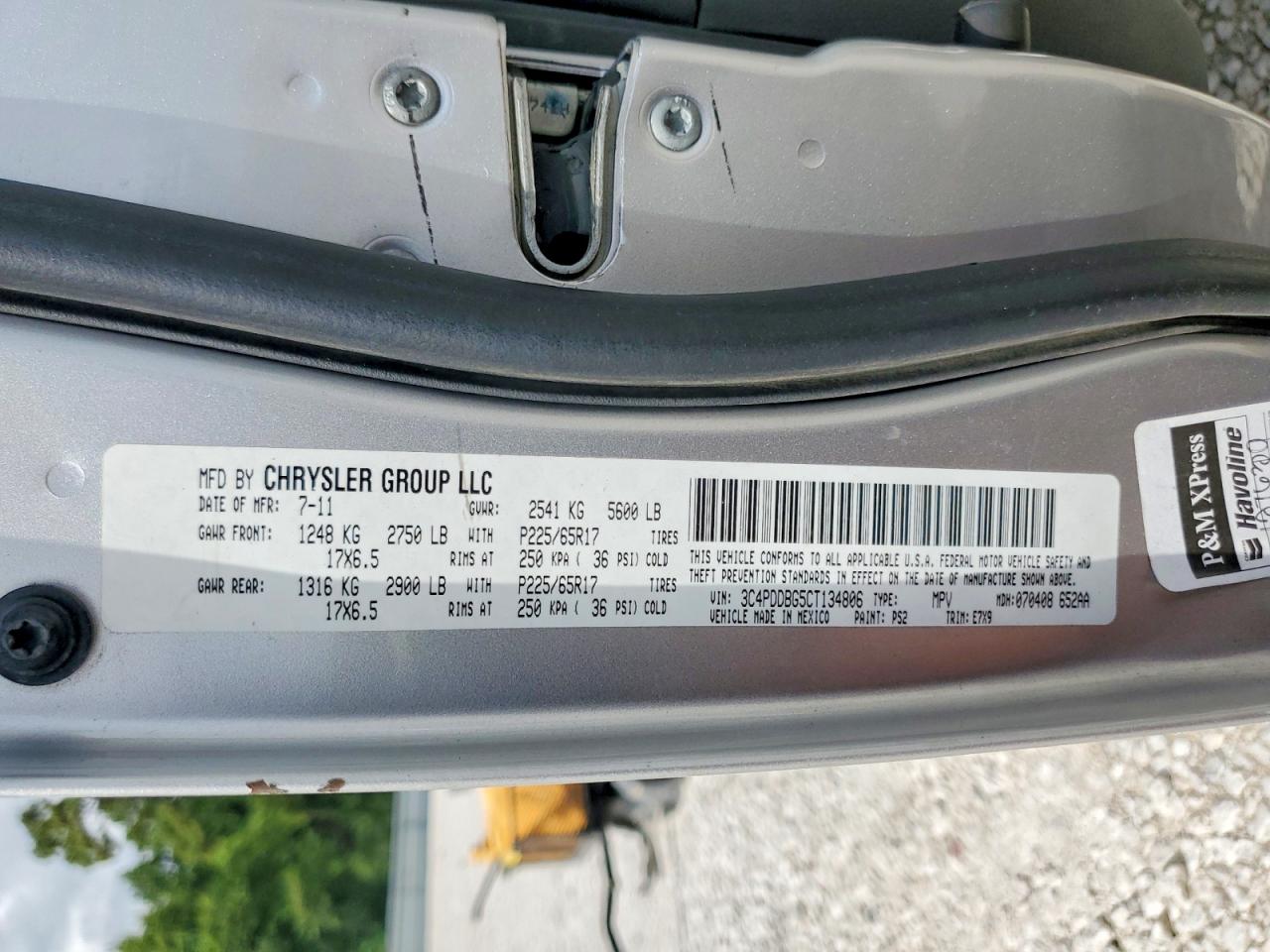 2012 Dodge Journey Sxt Silver vin: 3C4PDDBG5CT134806