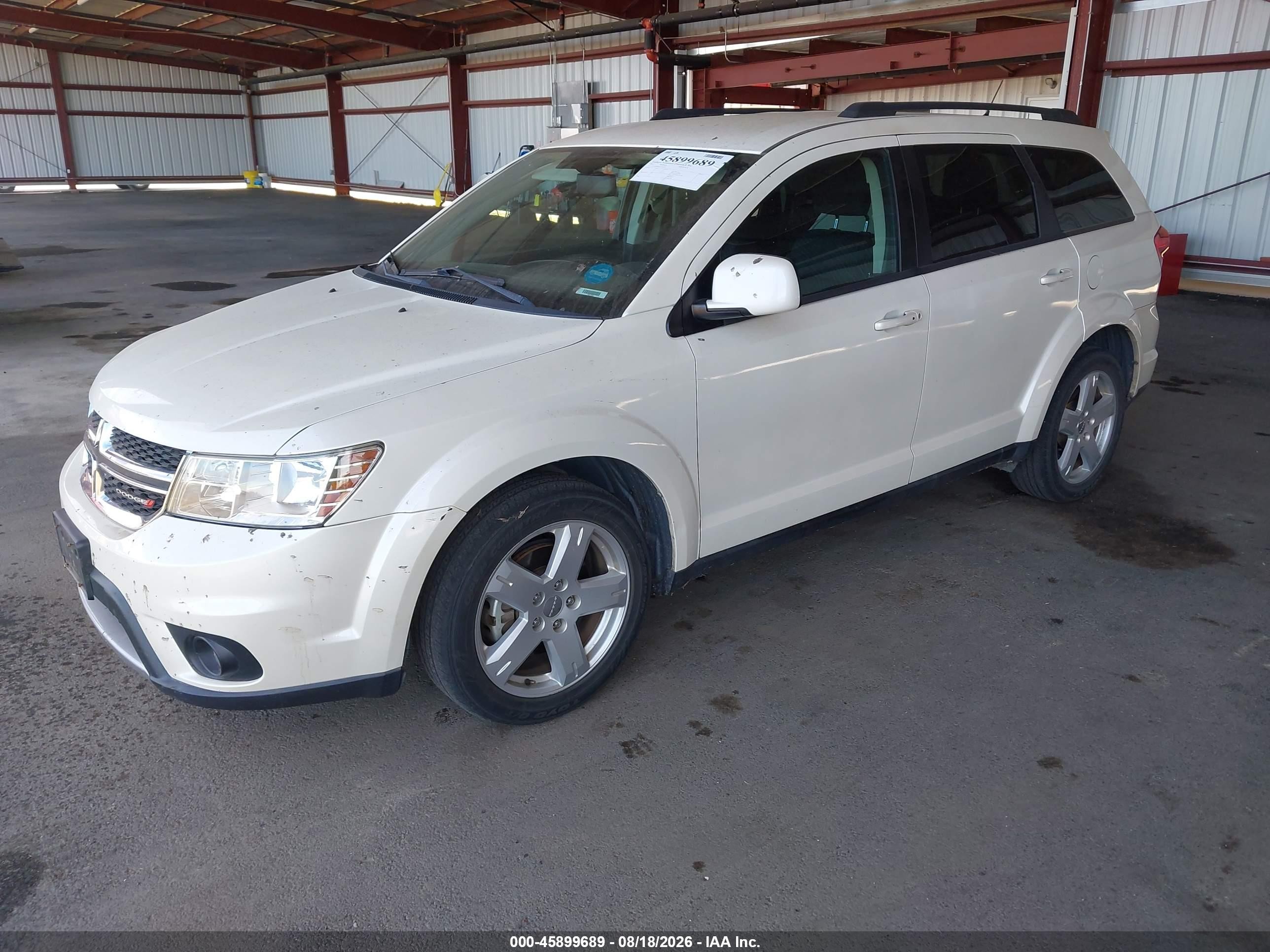2012 Dodge Journey Sxt White vin: 3C4PDDBG5CT361963