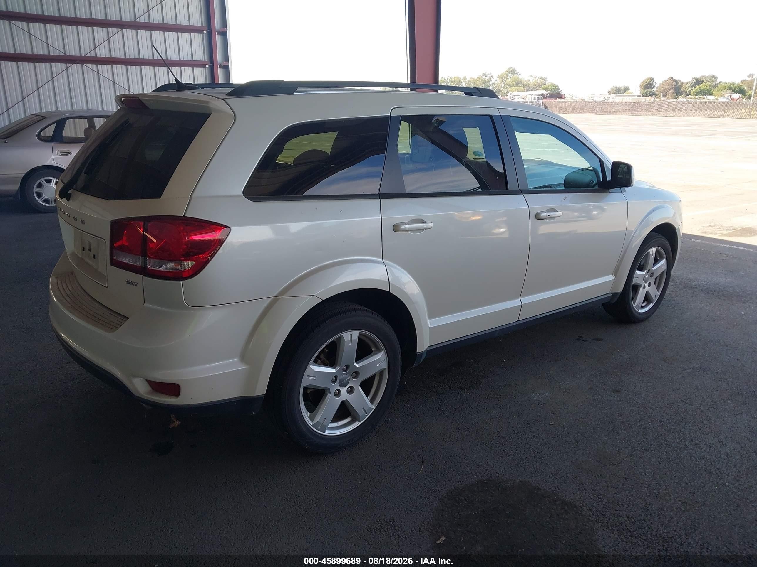 2012 Dodge Journey Sxt White vin: 3C4PDDBG5CT361963