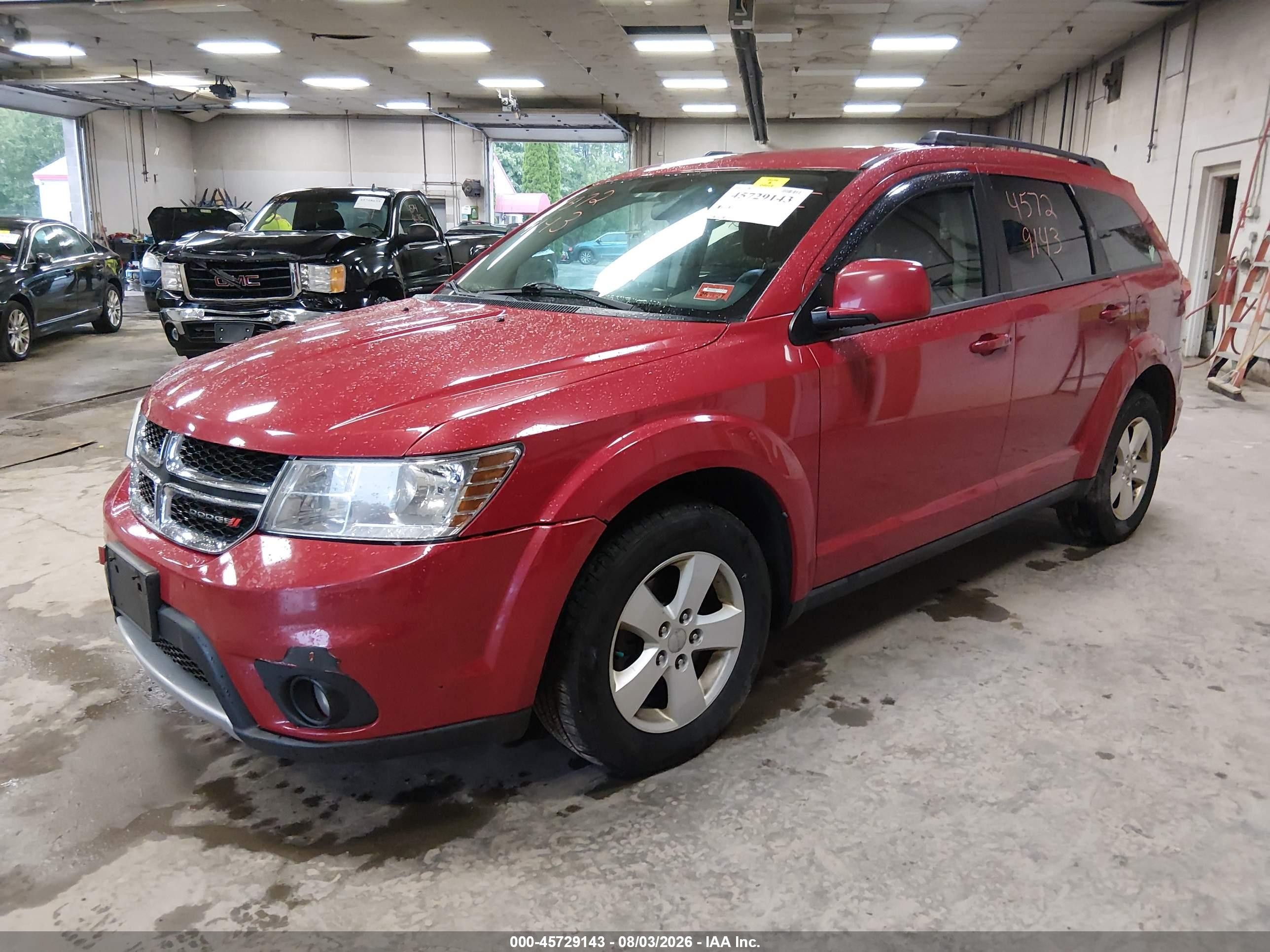 2012 Dodge Journey Sxt Red vin: 3C4PDDBG5CT369349