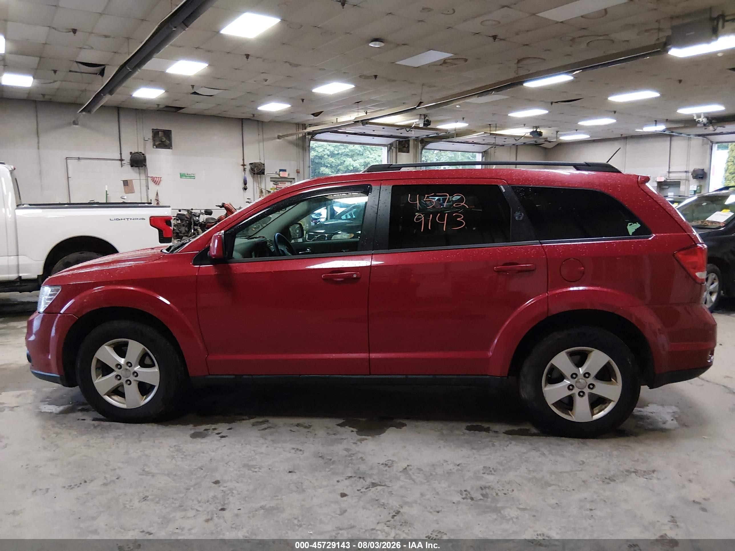2012 Dodge Journey Sxt Red vin: 3C4PDDBG5CT369349