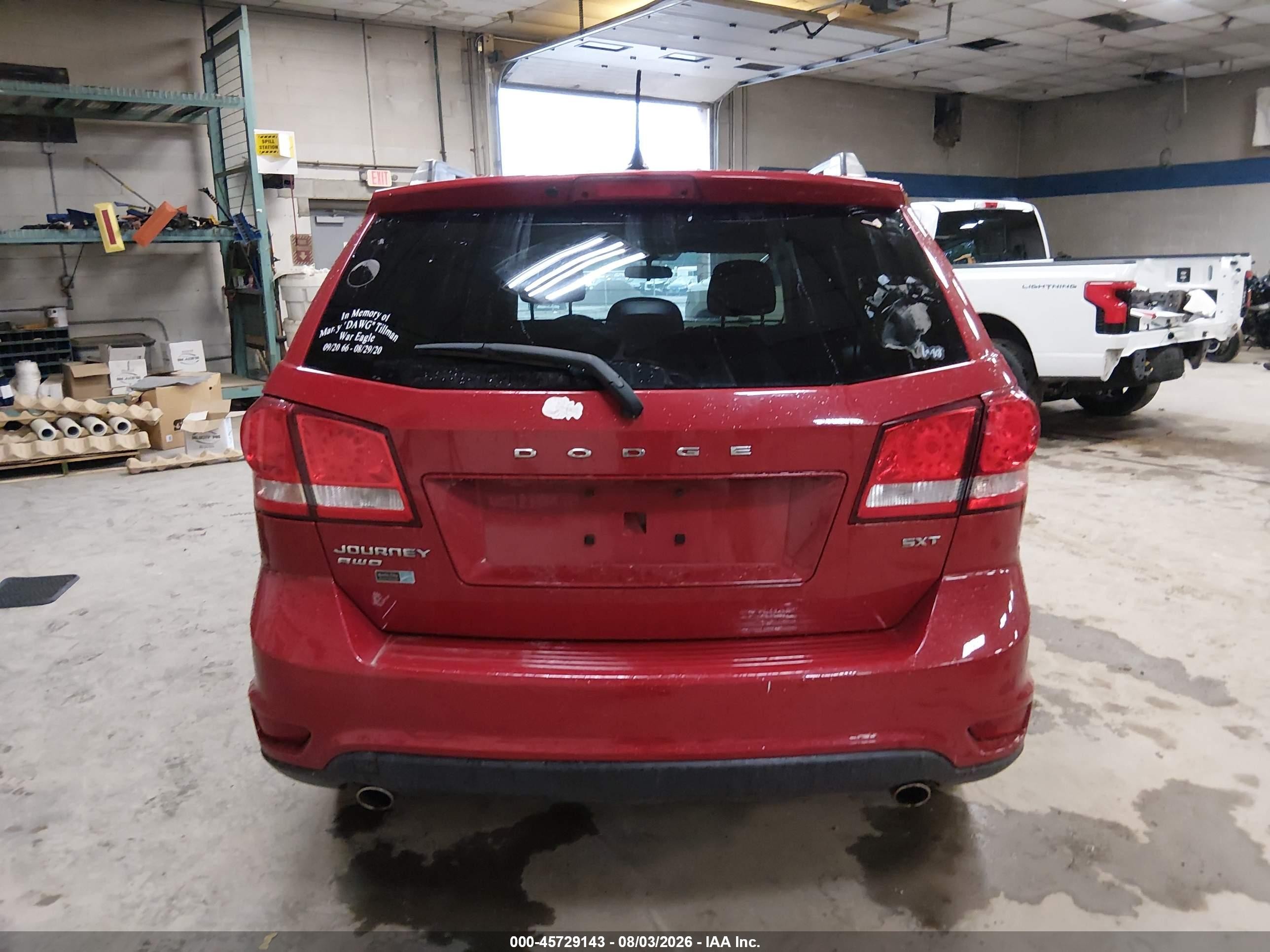2012 Dodge Journey Sxt Red vin: 3C4PDDBG5CT369349