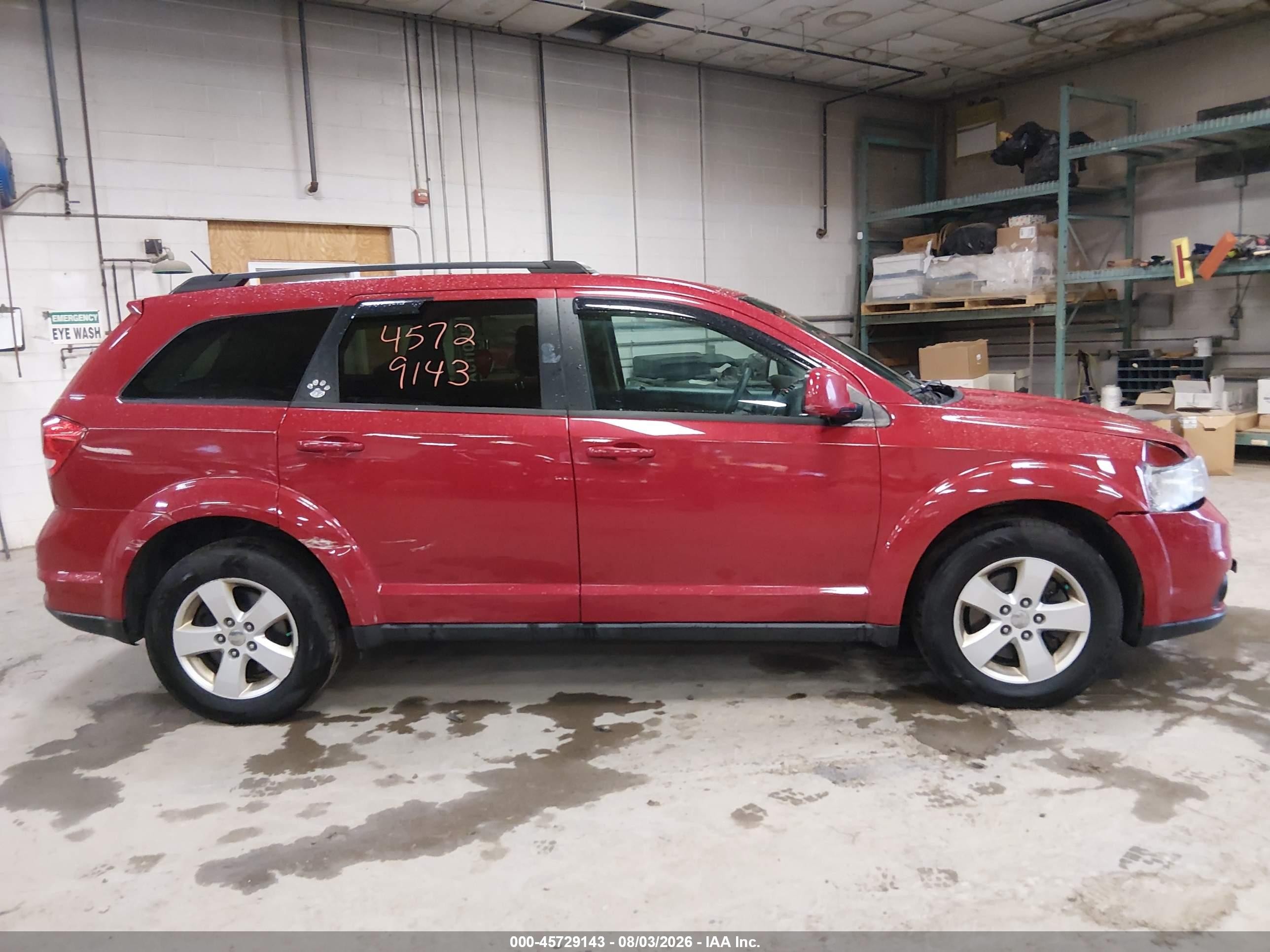 2012 Dodge Journey Sxt Red vin: 3C4PDDBG5CT369349
