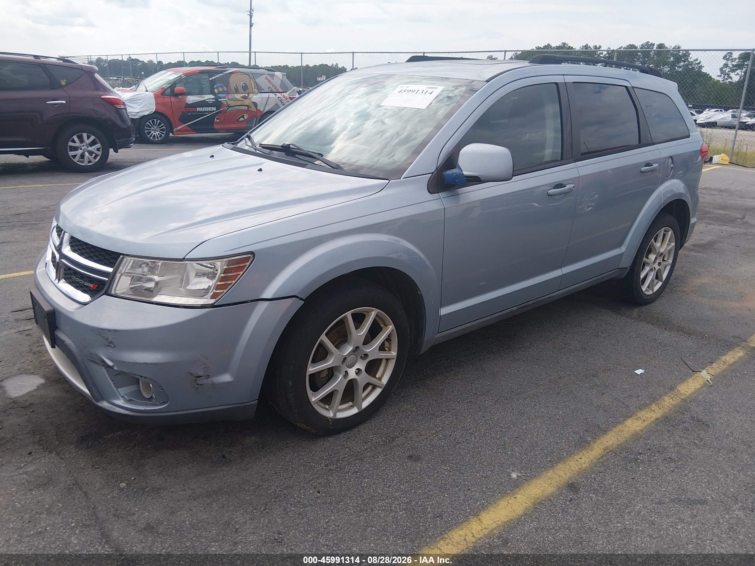 2013 Dodge Journey Sxt Синий vin: 3C4PDDBG5DT579290