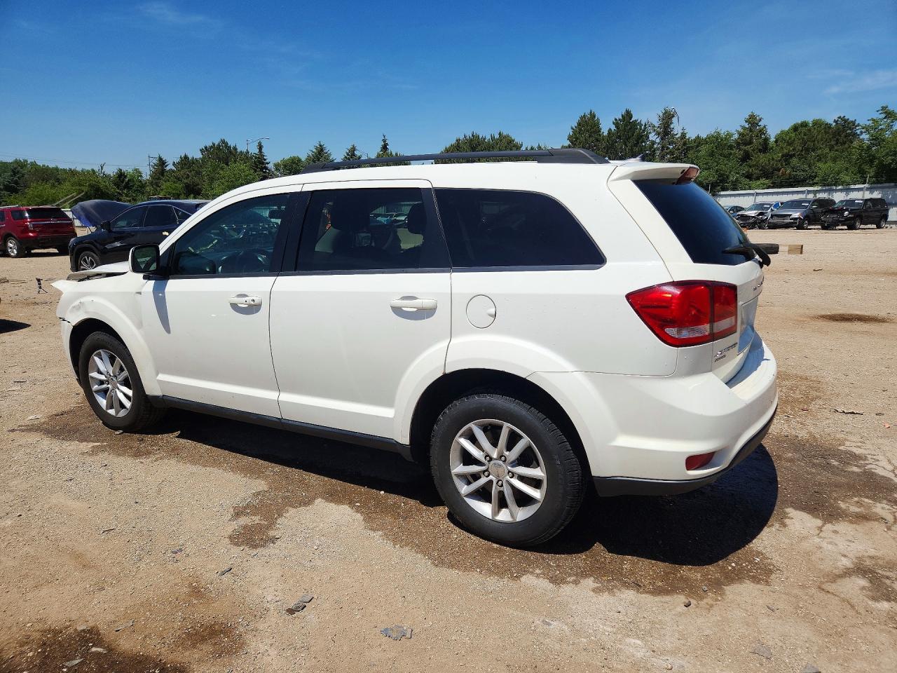 2015 Dodge Journey Sxt White vin: 3C4PDDBG5FT611836