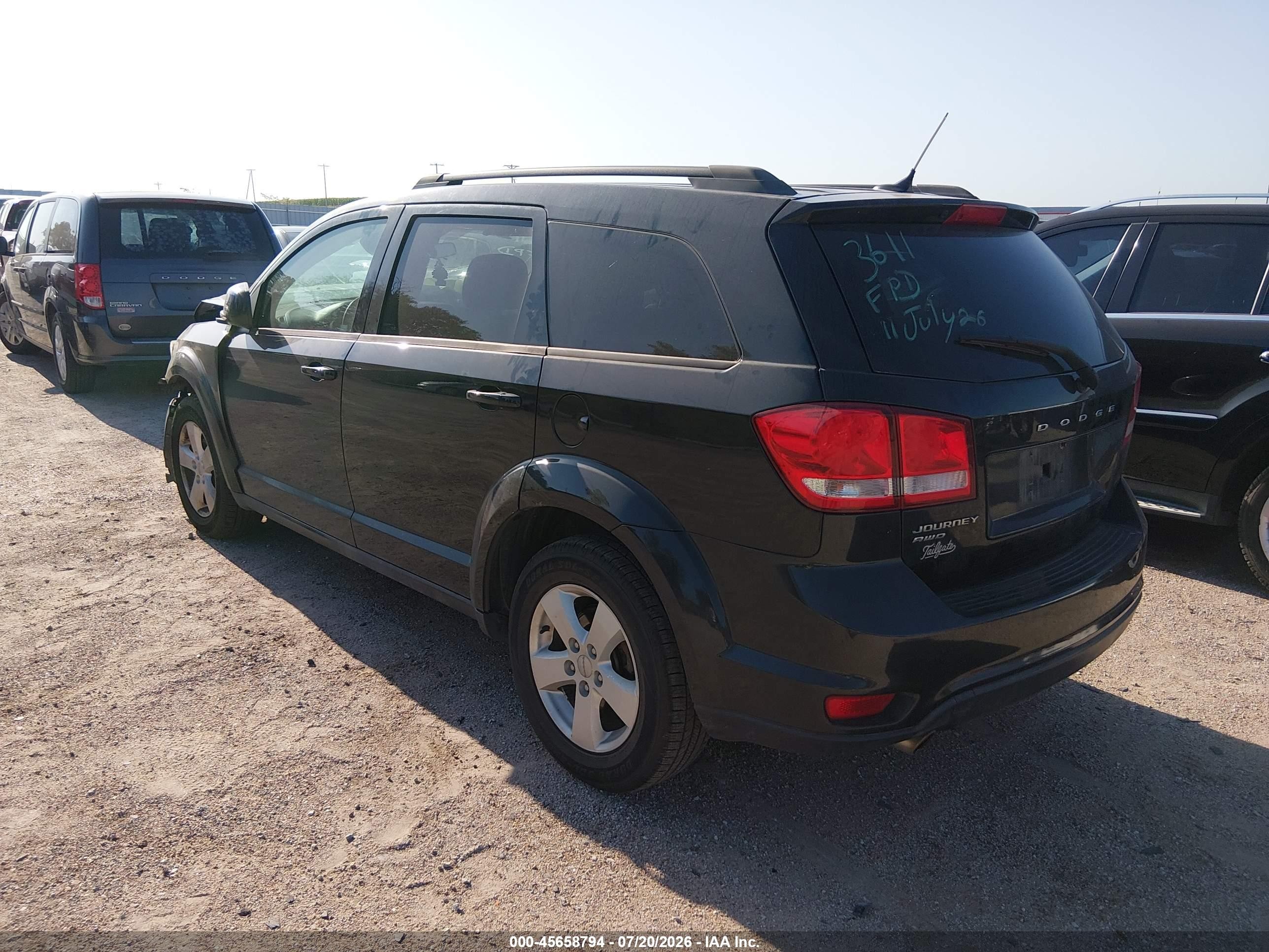 2012 Dodge Journey Sxt Black vin: 3C4PDDBG6CT187613