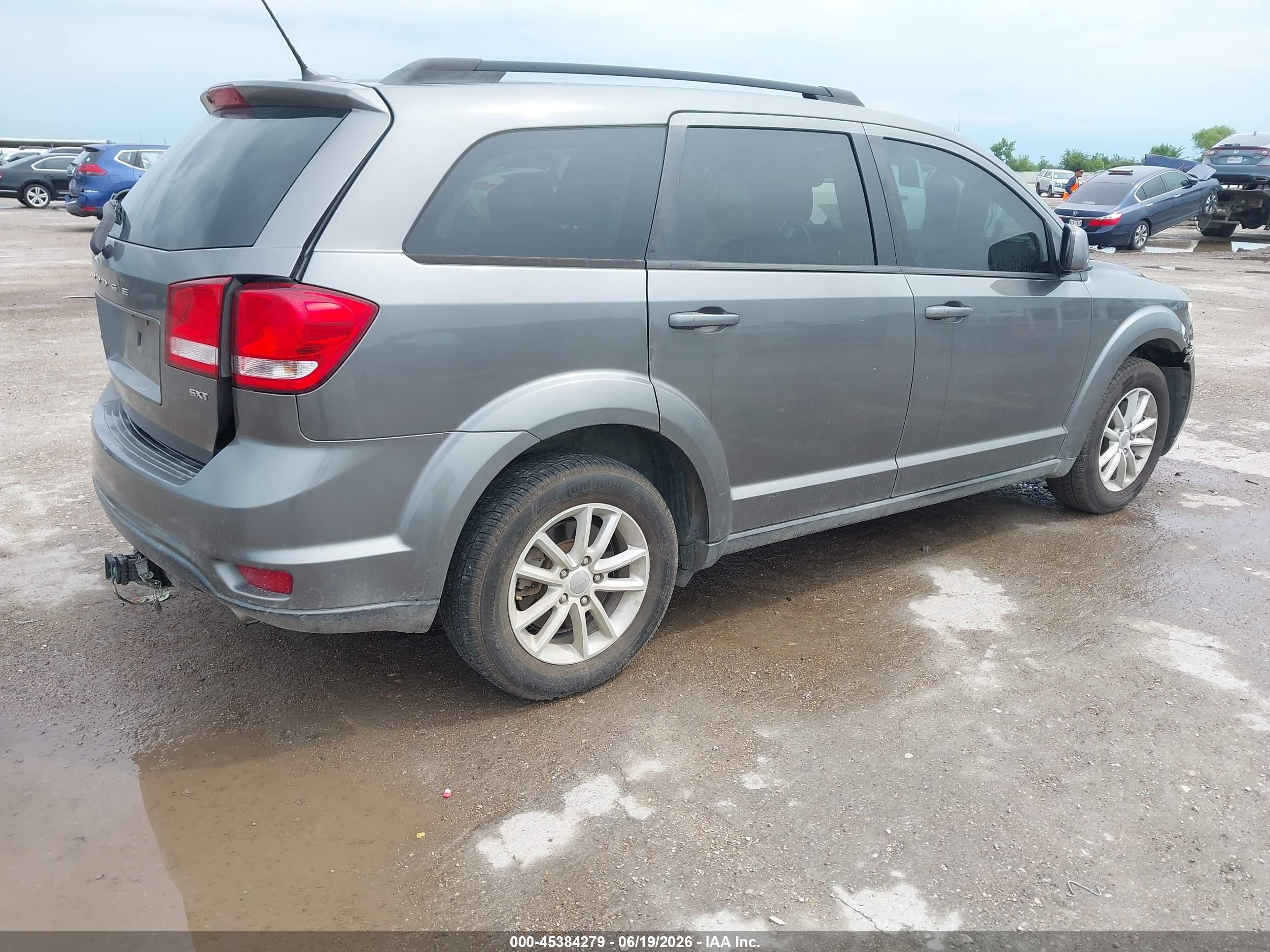2013 Dodge Journey Sxt Gray vin: 3C4PDDBG6DT571196