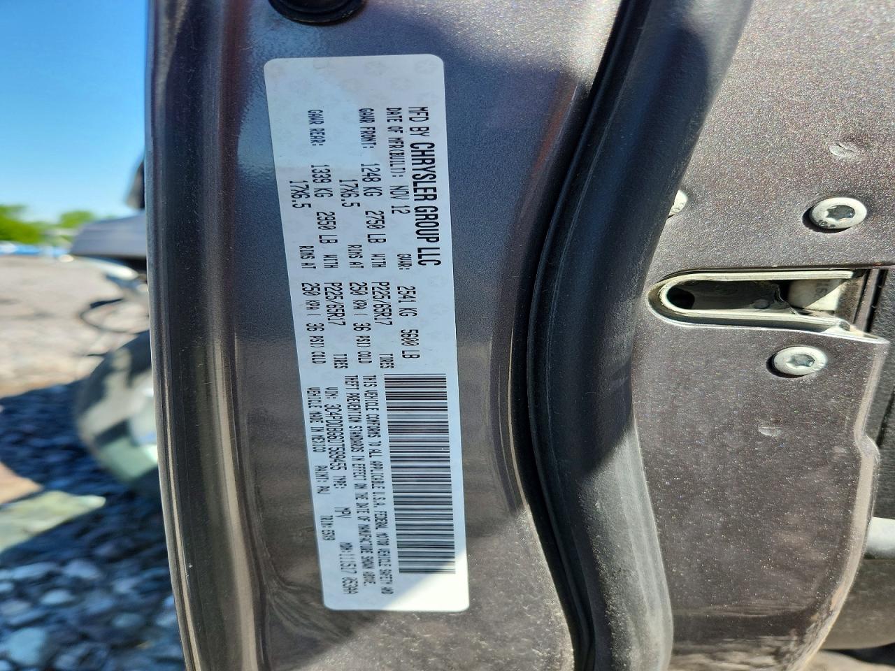 2013 Dodge Journey Sxt Charcoal vin: 3C4PDDBG6DT589455