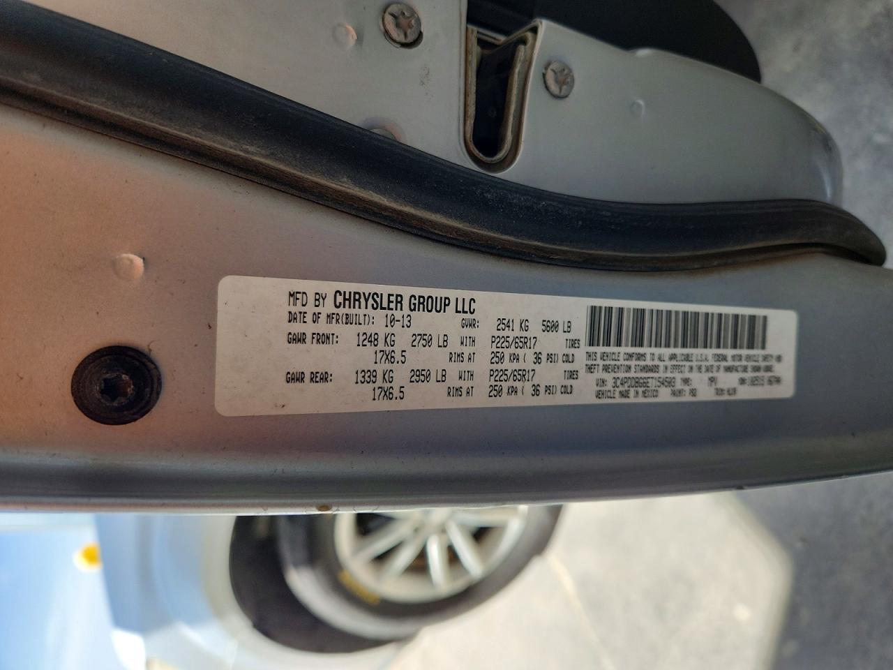 2014 Dodge Journey Sxt Silver vin: 3C4PDDBG6ET154503