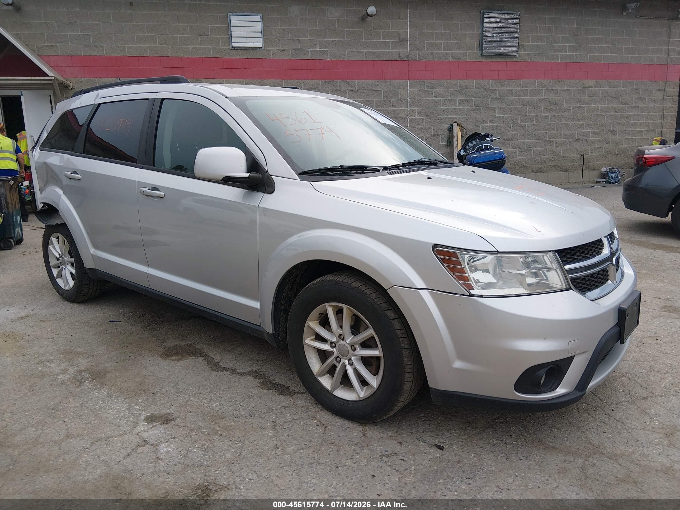 2014 Dodge Journey Sxt Silver vin: 3C4PDDBG6ET167025