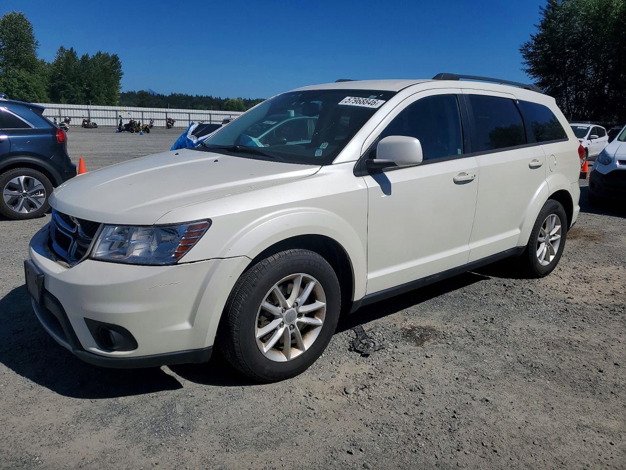 2014 Dodge Journey Sxt Белый vin: 3C4PDDBG6ET187811