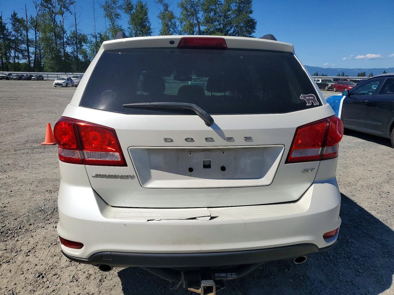 2014 Dodge Journey Sxt White vin: 3C4PDDBG6ET187811