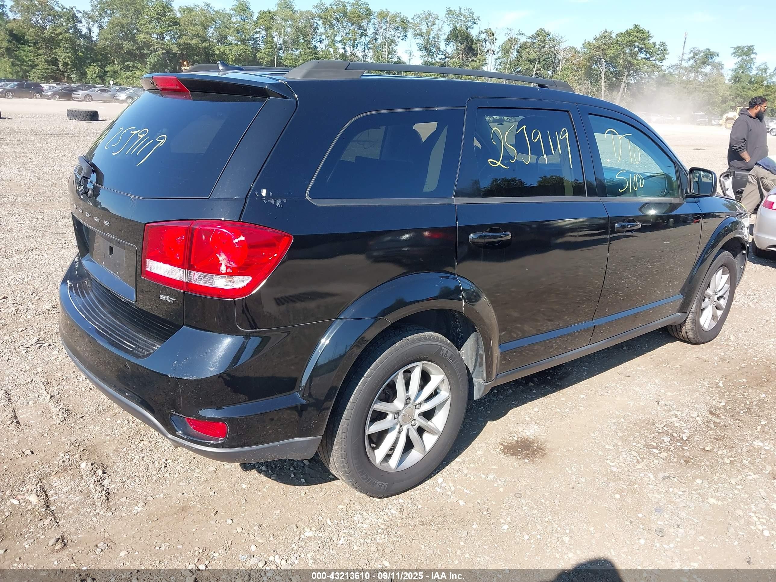 2014 Dodge Journey Sxt Black vin: 3C4PDDBG6ET297631