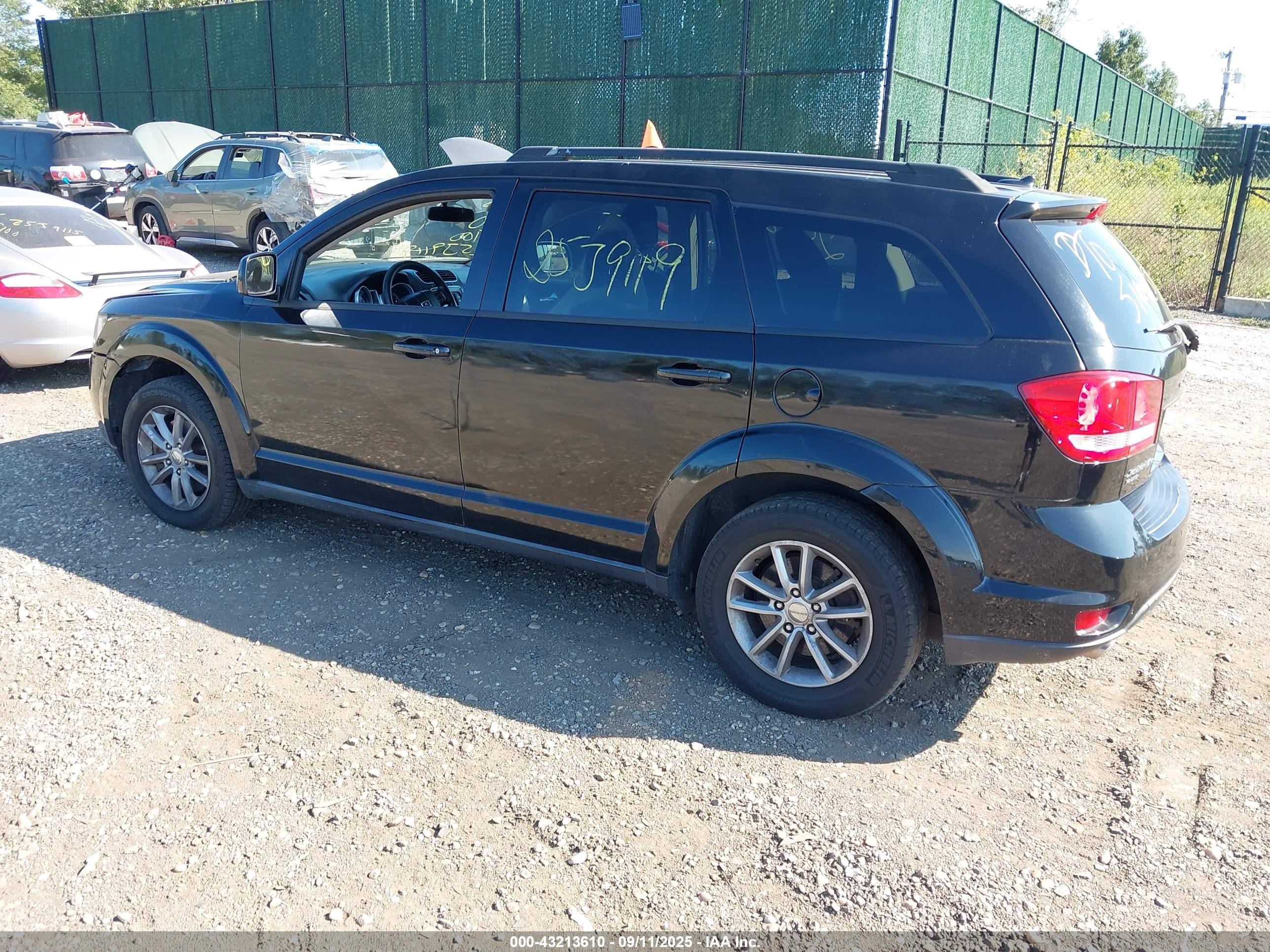 2014 Dodge Journey Sxt Black vin: 3C4PDDBG6ET297631