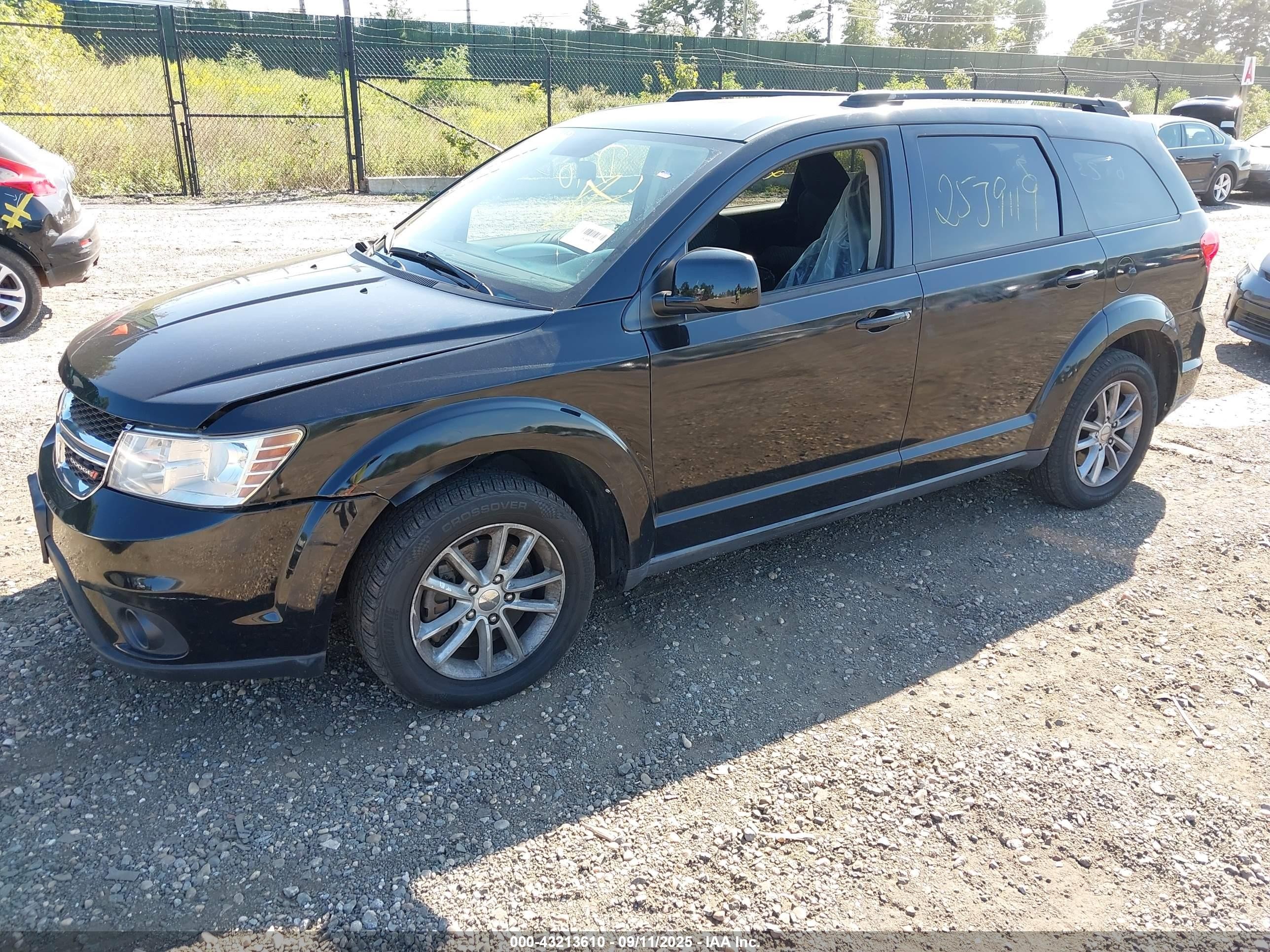 2014 Dodge Journey Sxt Black vin: 3C4PDDBG6ET297631