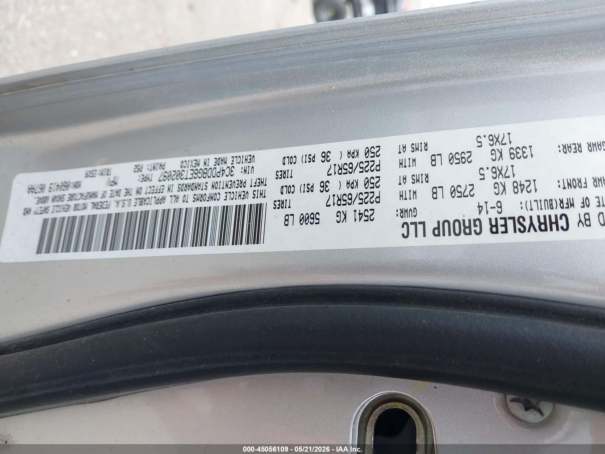 2014 Dodge Journey Sxt Silver vin: 3C4PDDBG6ET302097