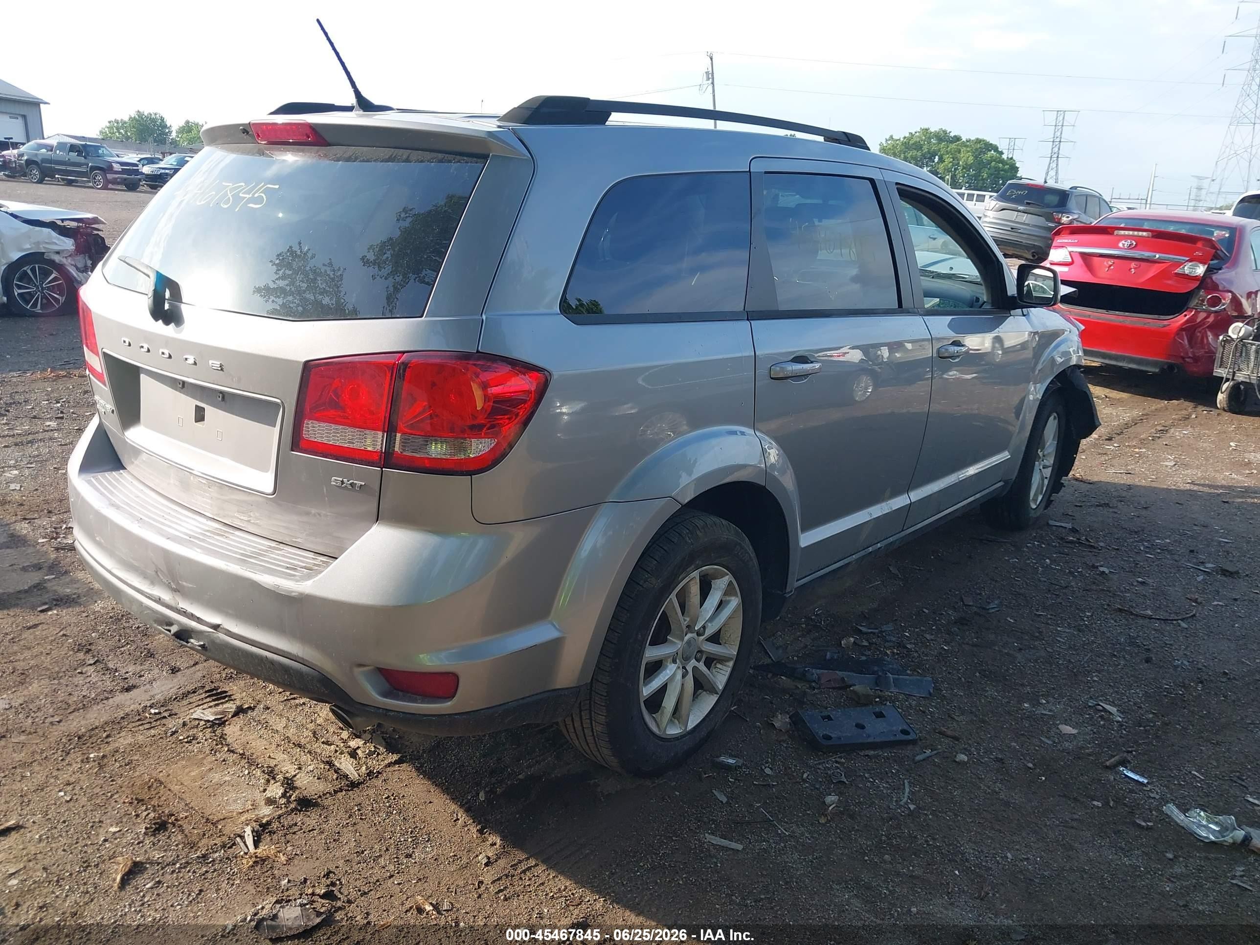 2015 Dodge Journey Sxt Серебряный vin: 3C4PDDBG6FT554711