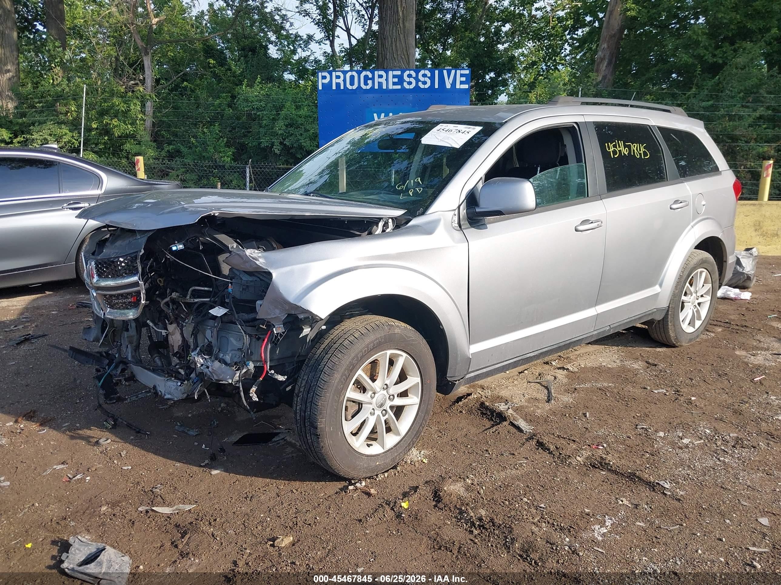 2015 Dodge Journey Sxt Серебряный vin: 3C4PDDBG6FT554711