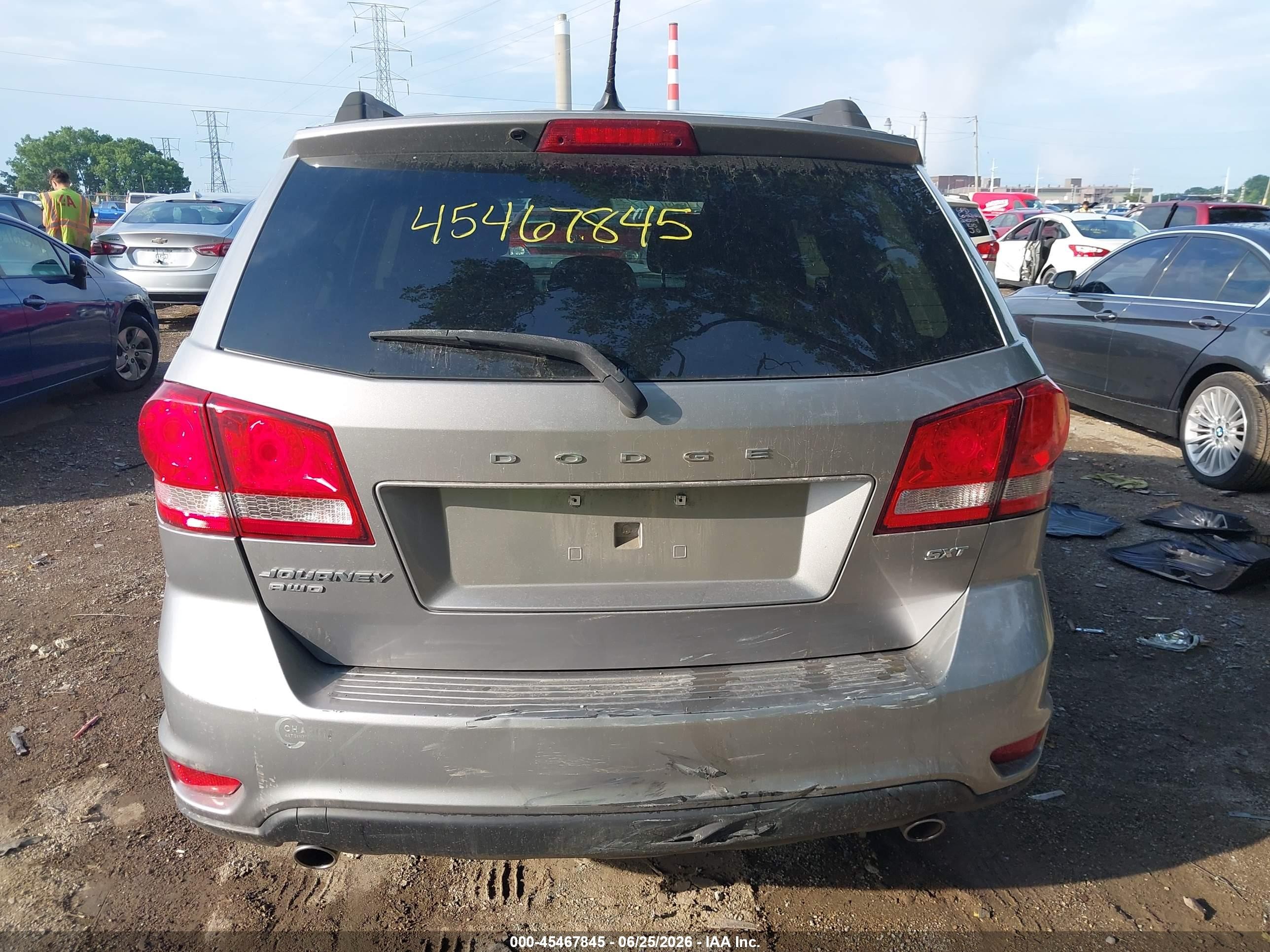 2015 Dodge Journey Sxt Серебряный vin: 3C4PDDBG6FT554711