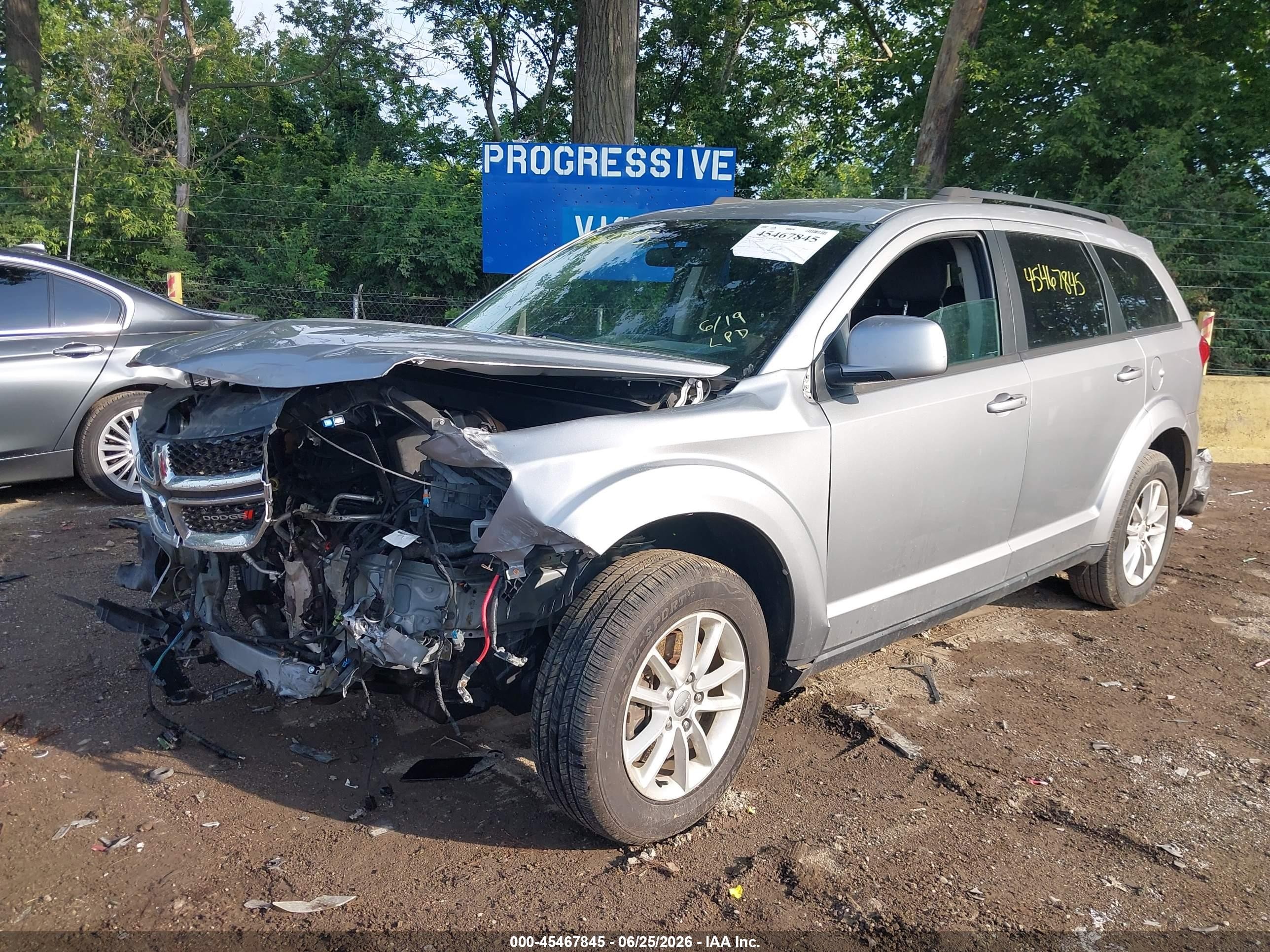 2015 Dodge Journey Sxt Серебряный vin: 3C4PDDBG6FT554711